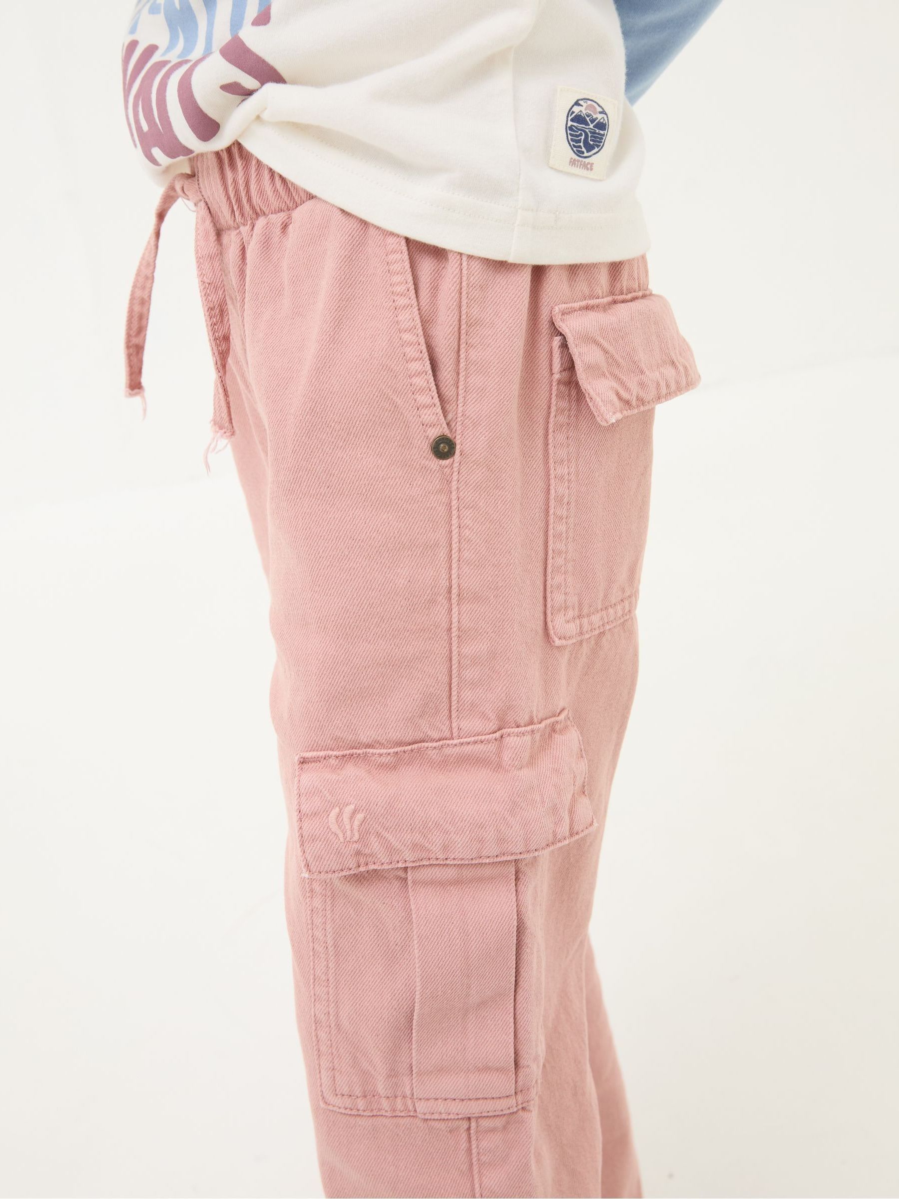 Hattie Pink Tapered Cargo Trousers - Image 3 of 4