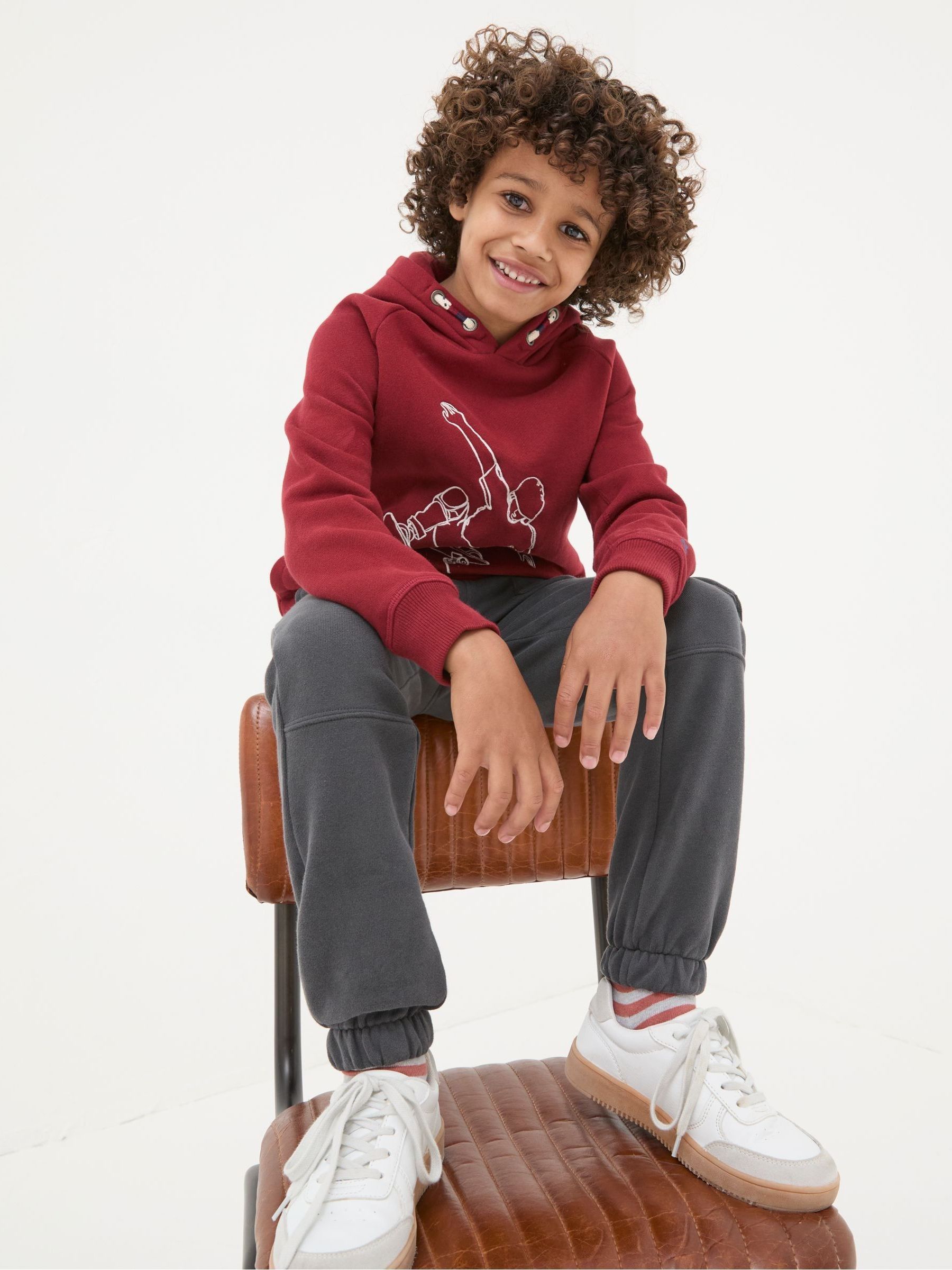 Red Skate Popover Hoodie - Image 3 of 6