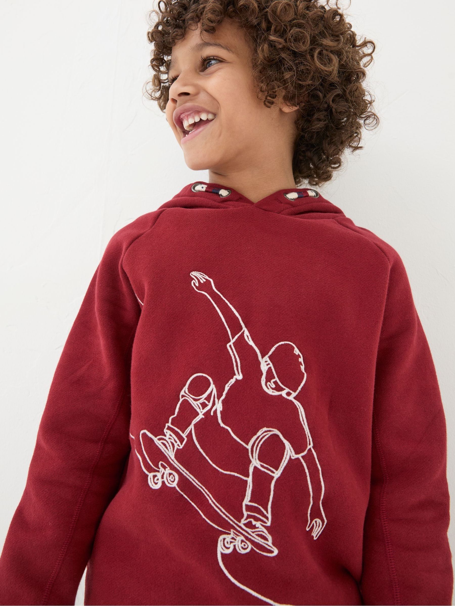 Red Skate Popover Hoodie - Image 4 of 6