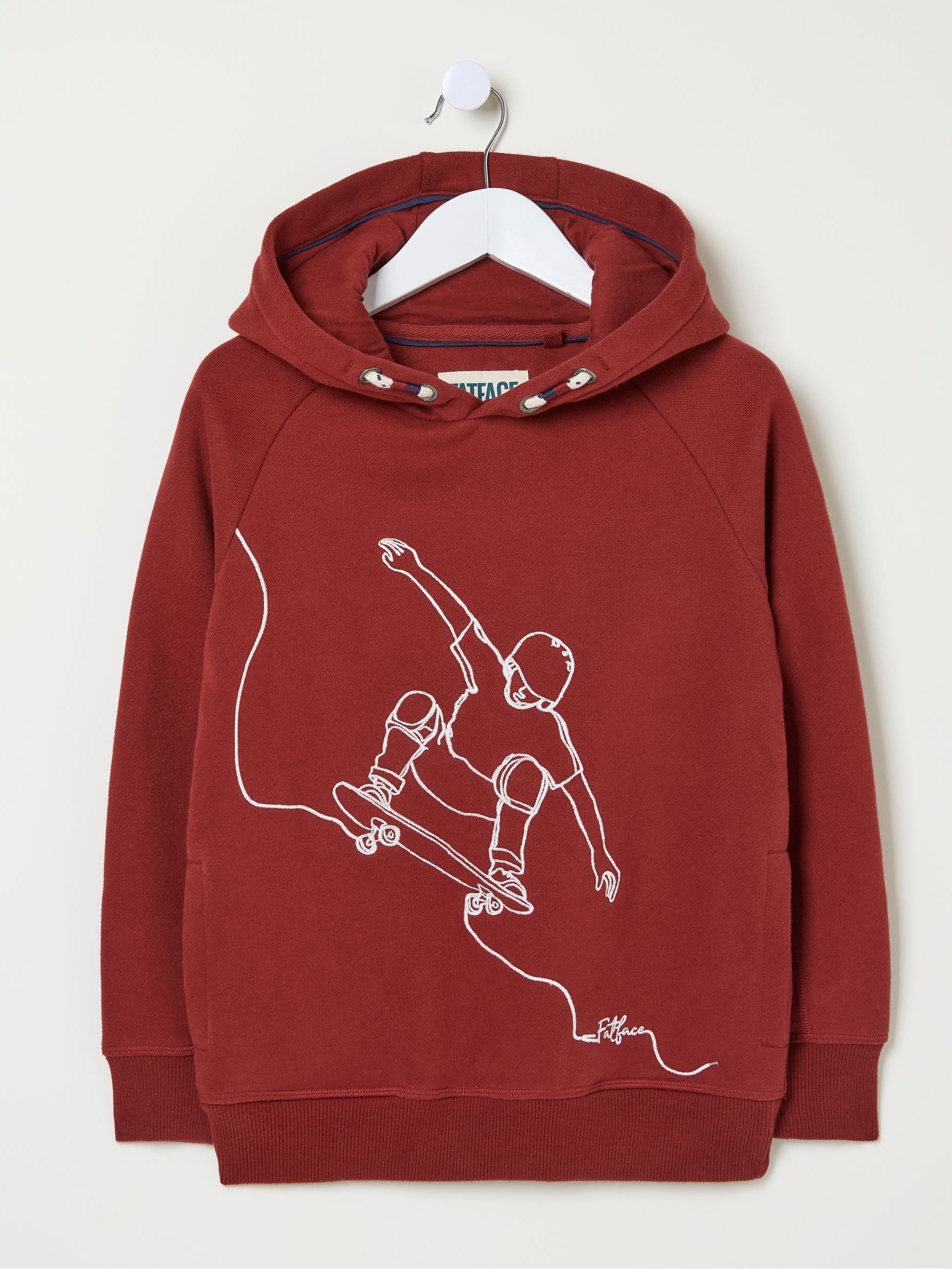 Red Skate Popover Hoodie - Image 6 of 6