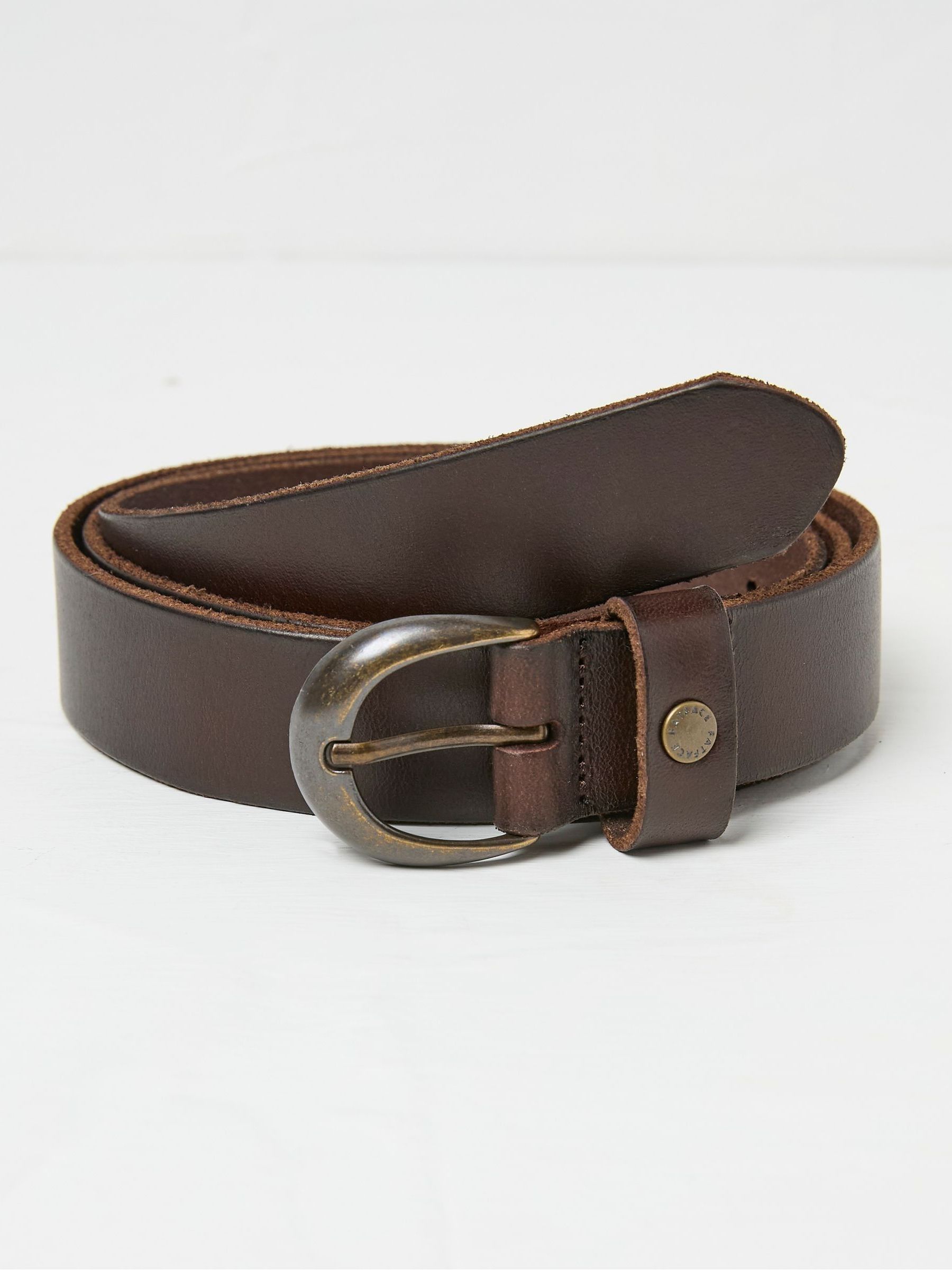 Brown Leather Jean Belt - Image 1 of 2
