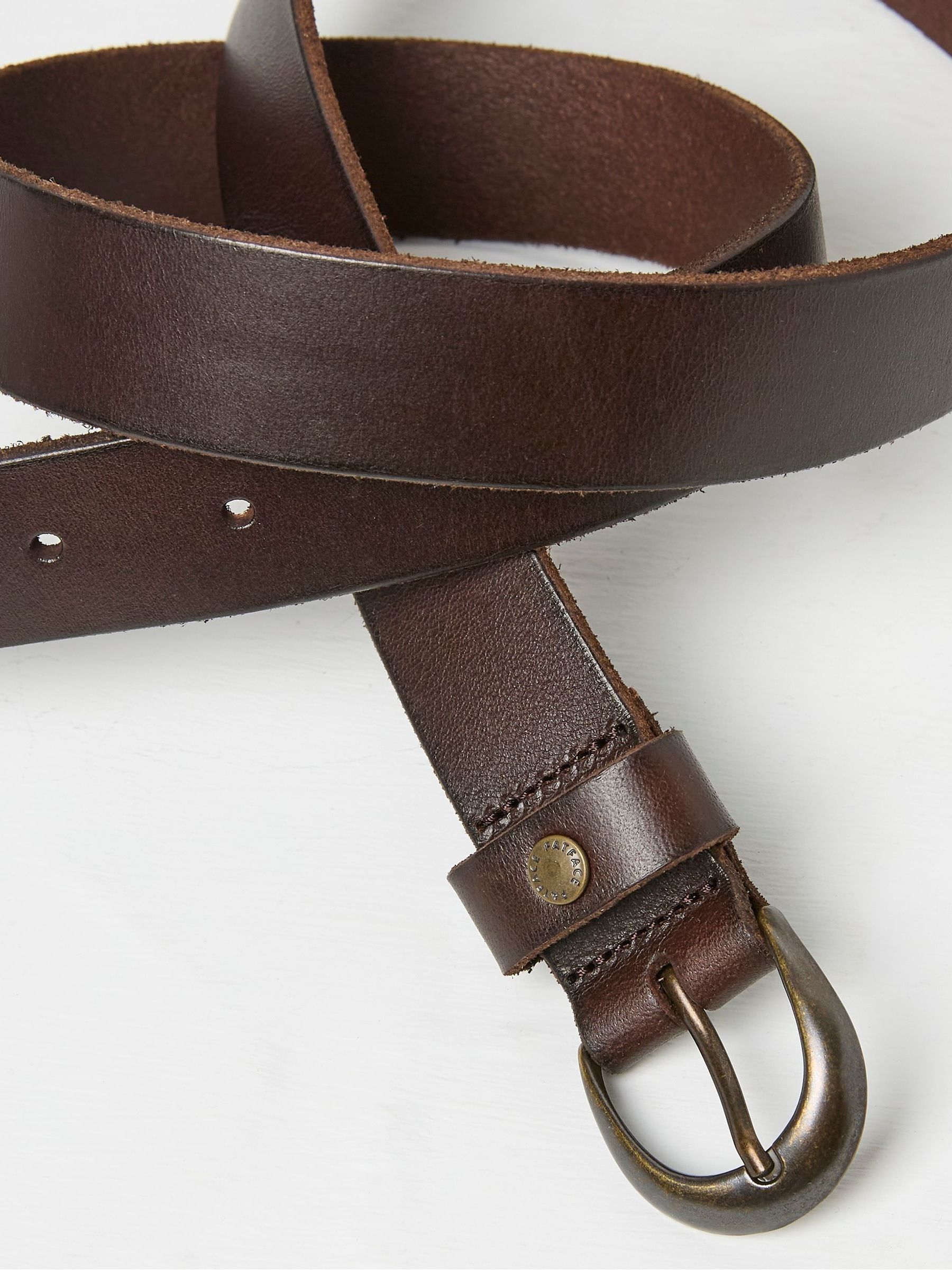 Brown Leather Jean Belt - Image 2 of 2