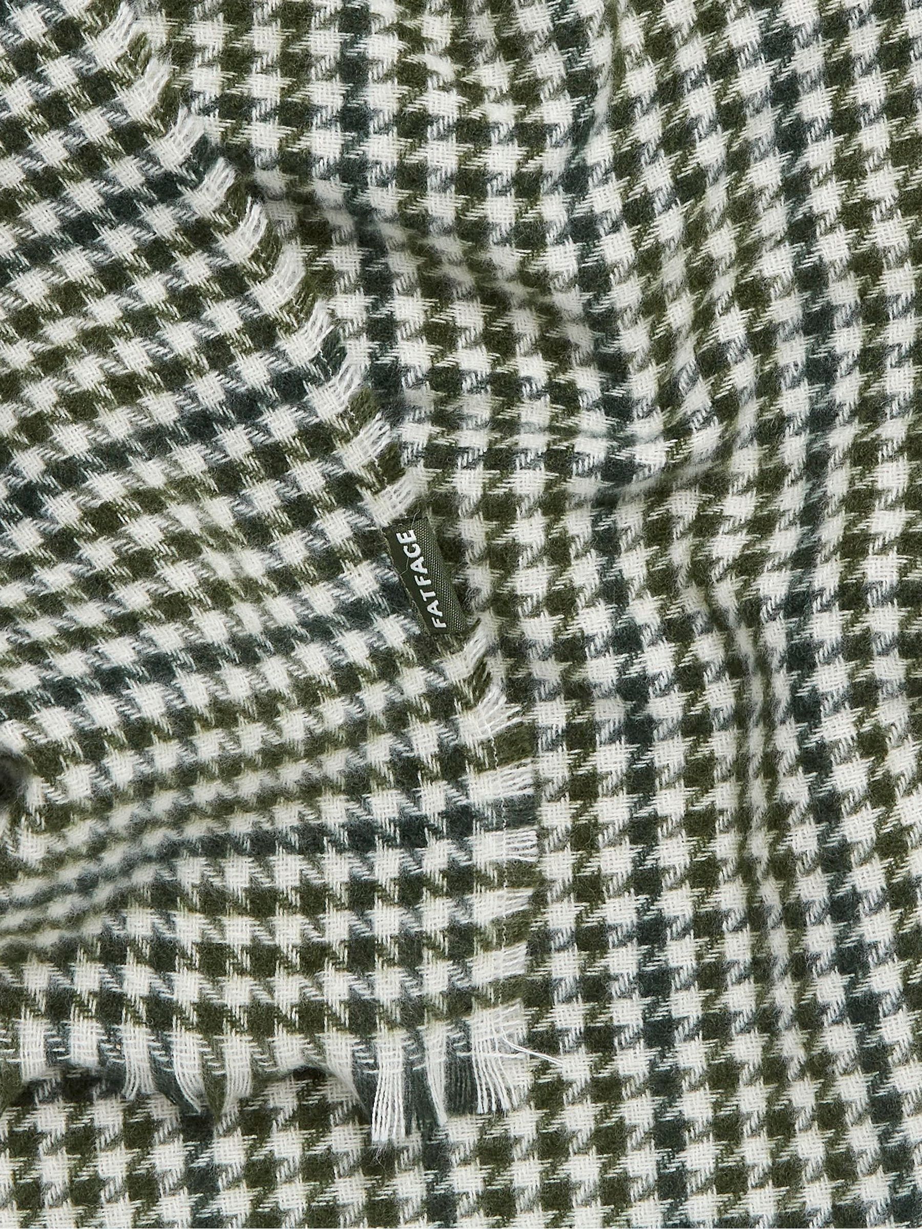 Green Houndstooth Scarf - Image 2 of 2