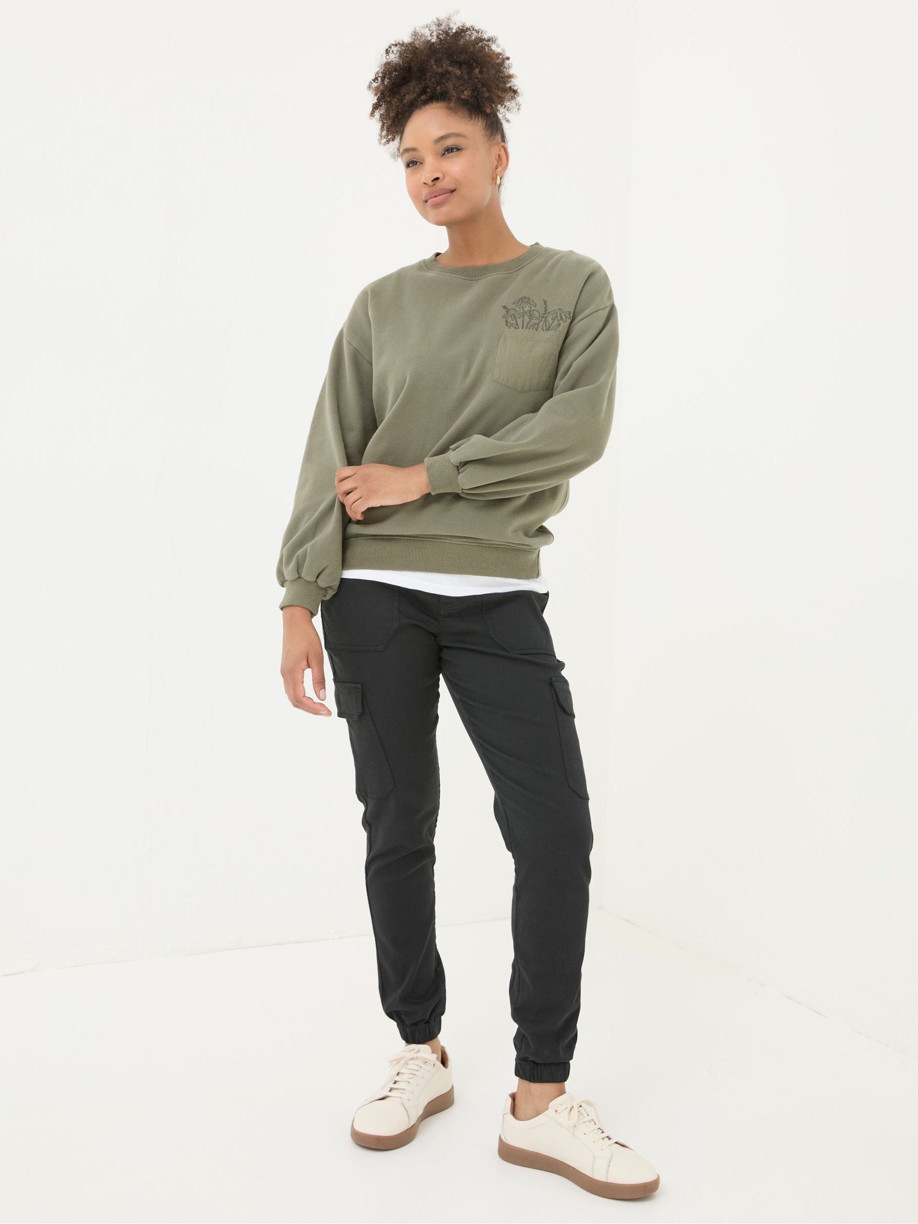 Hythe Black Cargo Trousers - Image 2 of 6