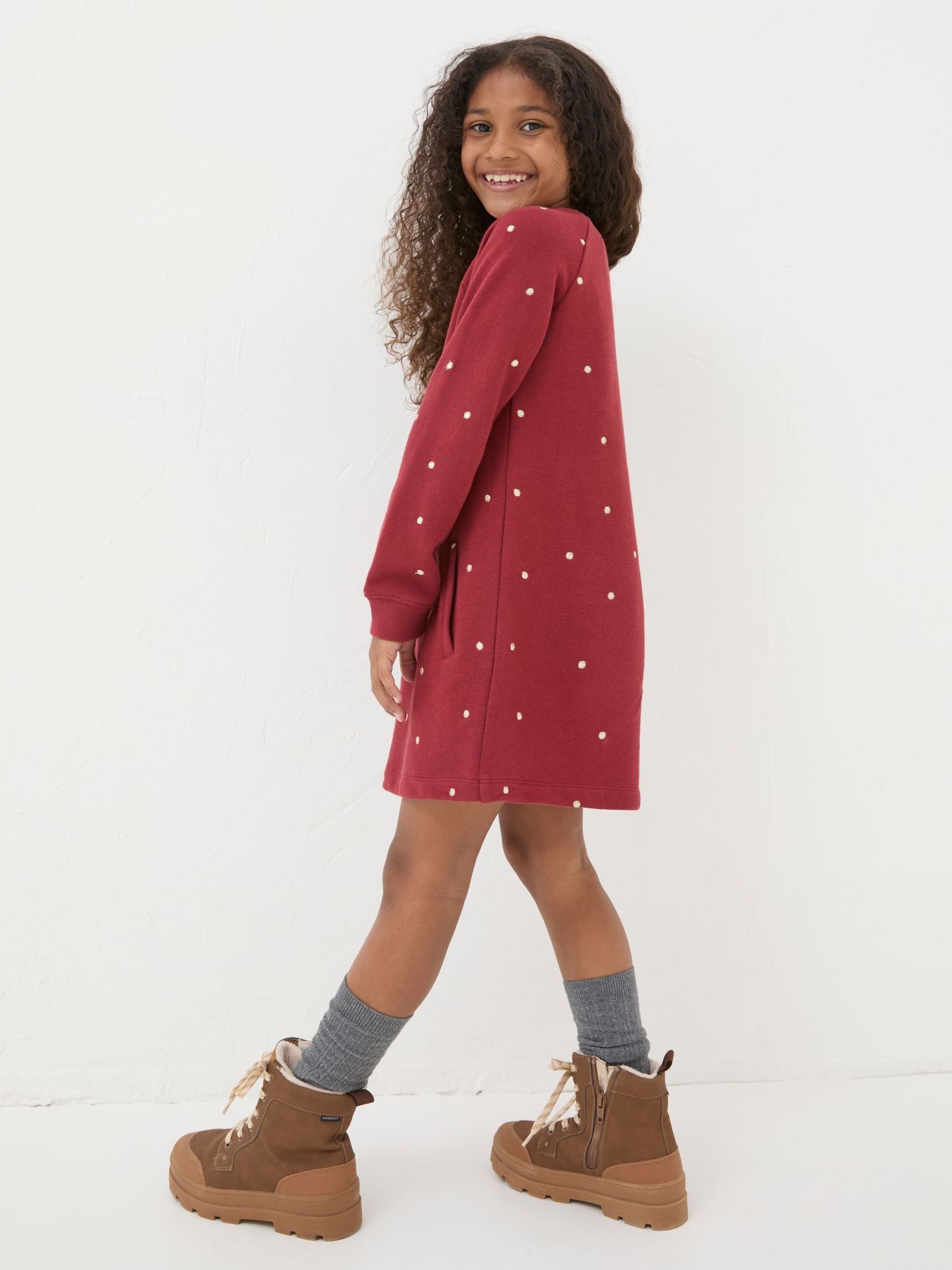 Red Georgia Sweat Dress - Image 2 of 5