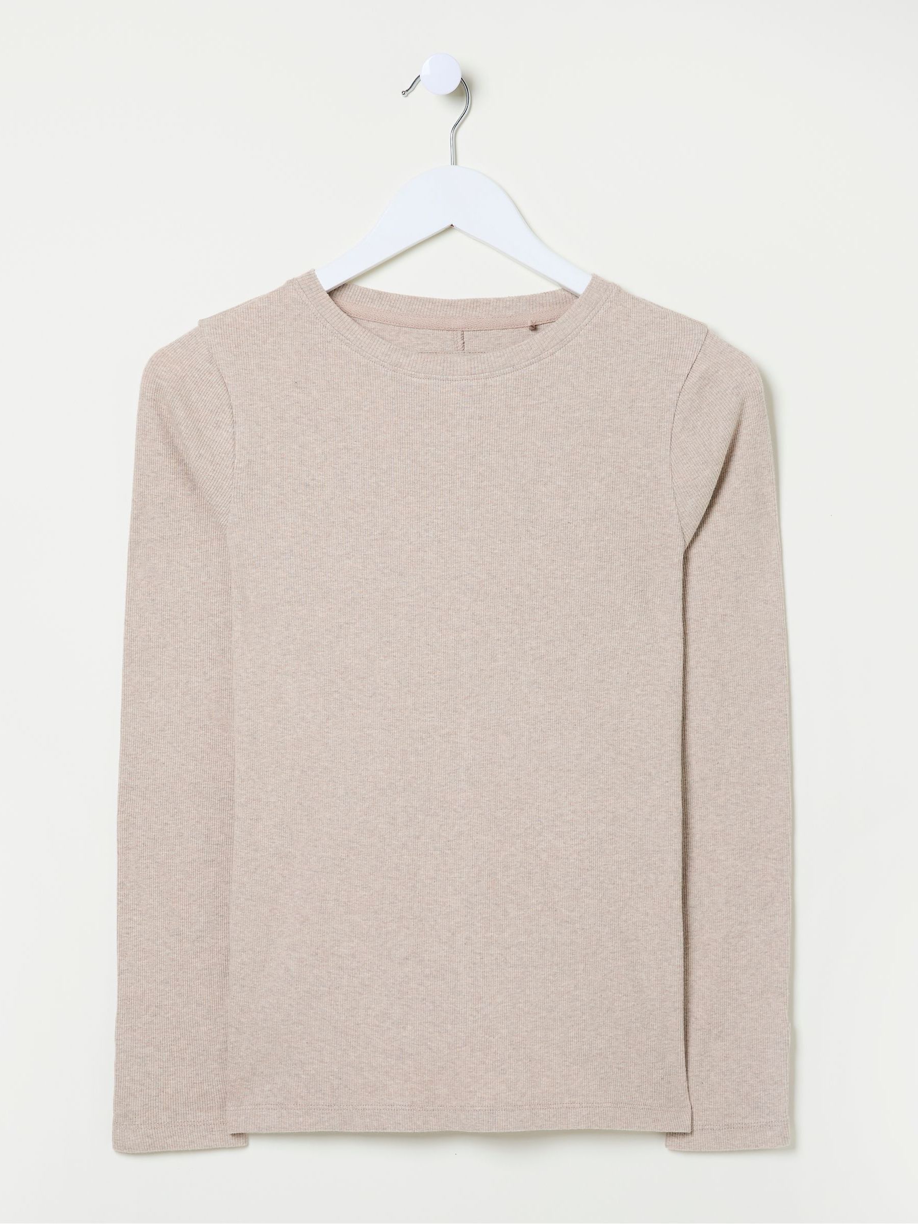 Callie Oatmeal Long Sleeve Top - Image 6 of 6
