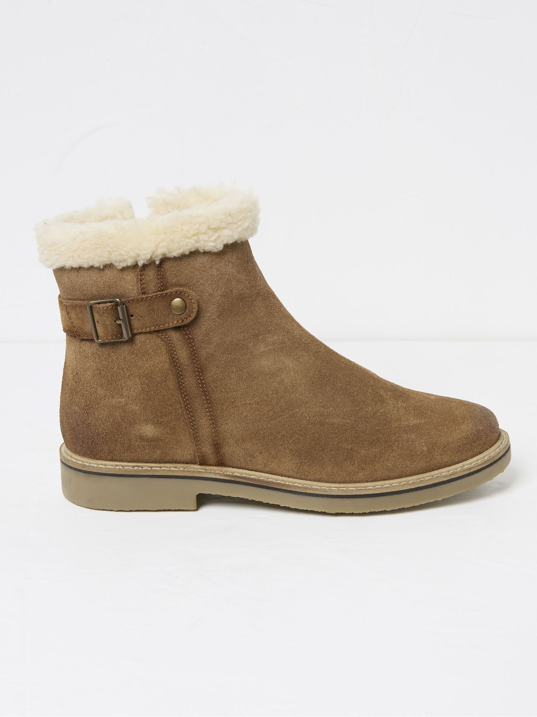 Maggie Brown Suede Boots - Image 1 of 3