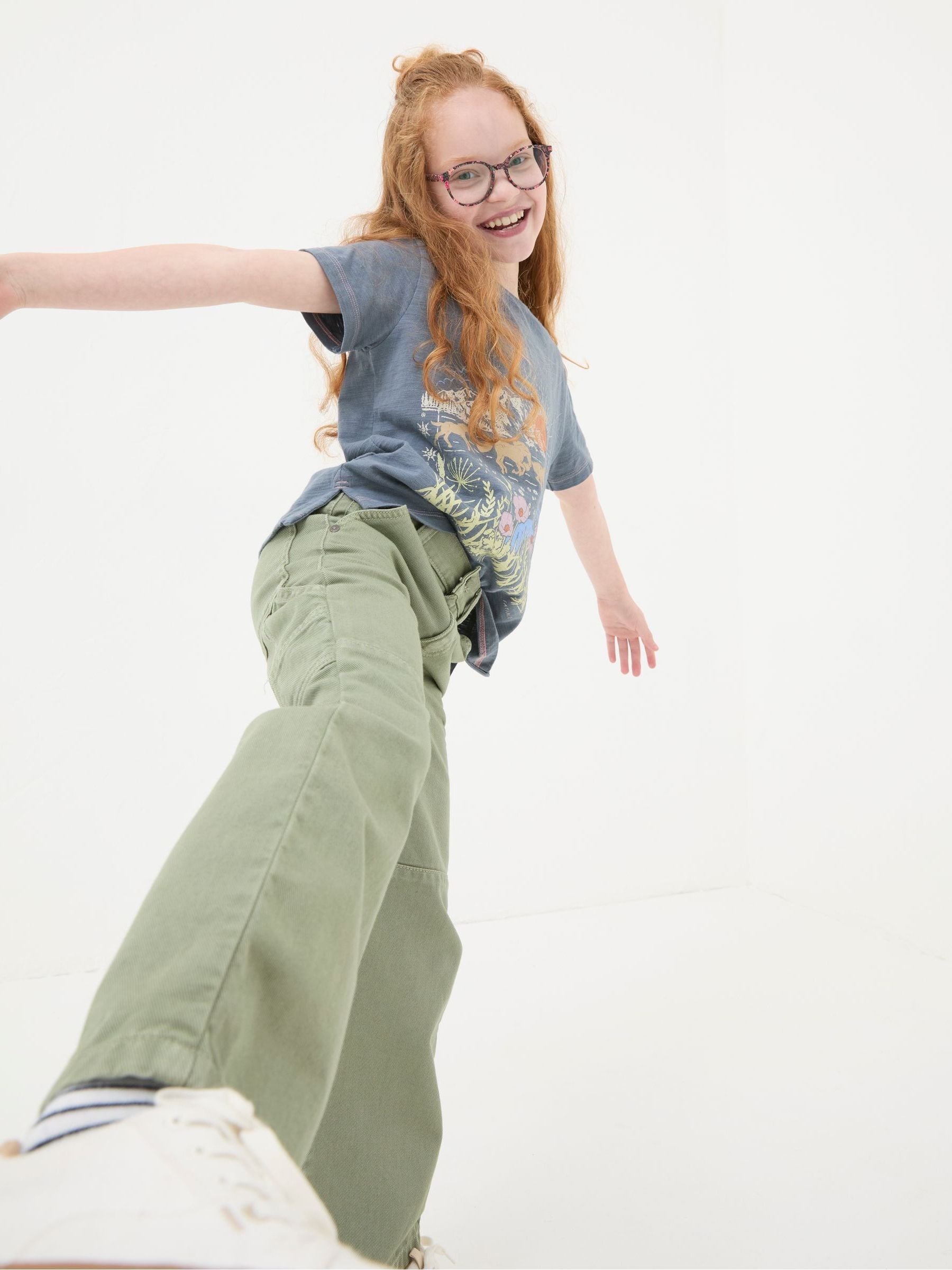 Waye Green Wide Leg Trousers - Image 2 of 3