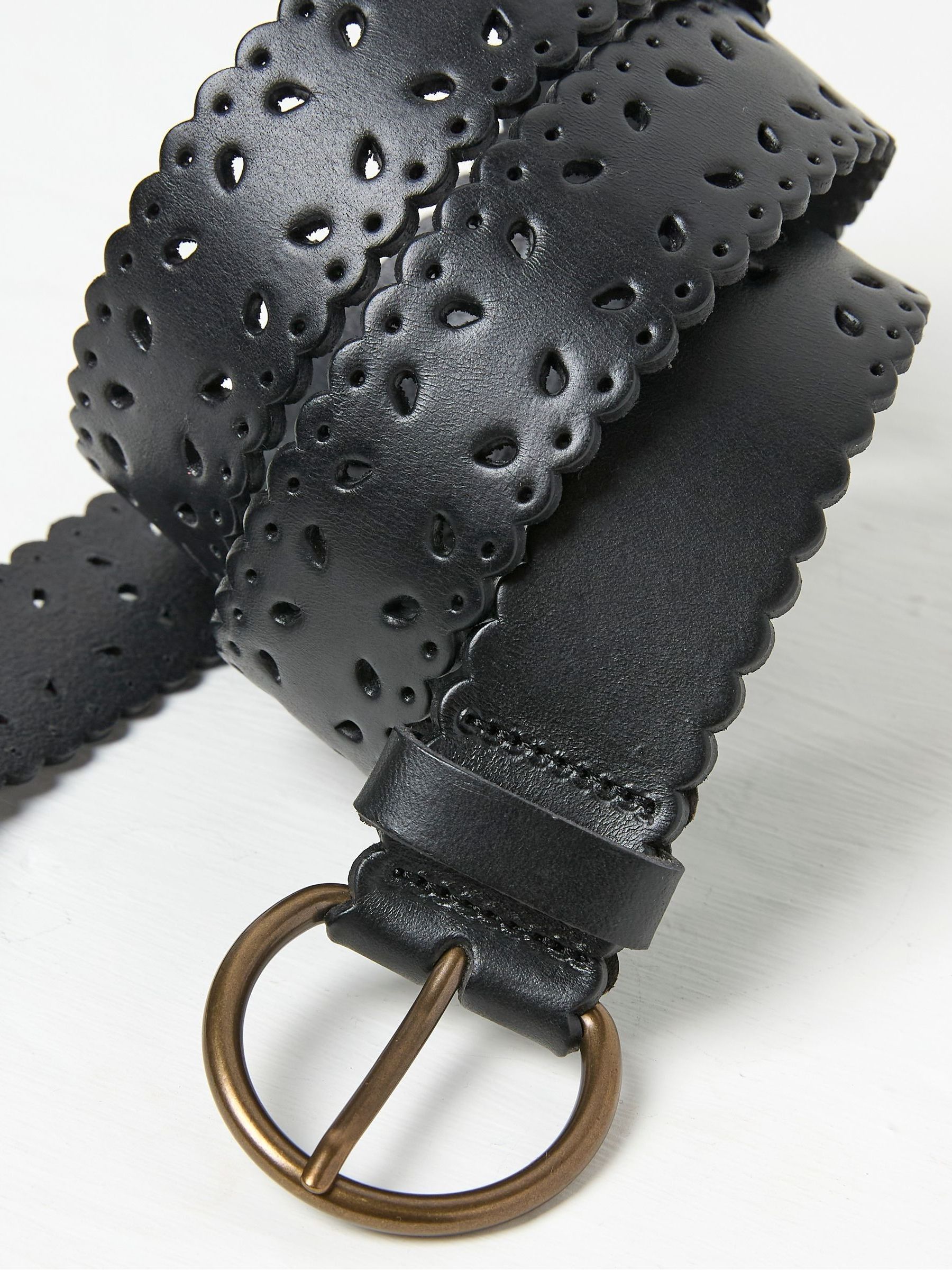 Black Scalloped Jean Belt - Image 2 of 2