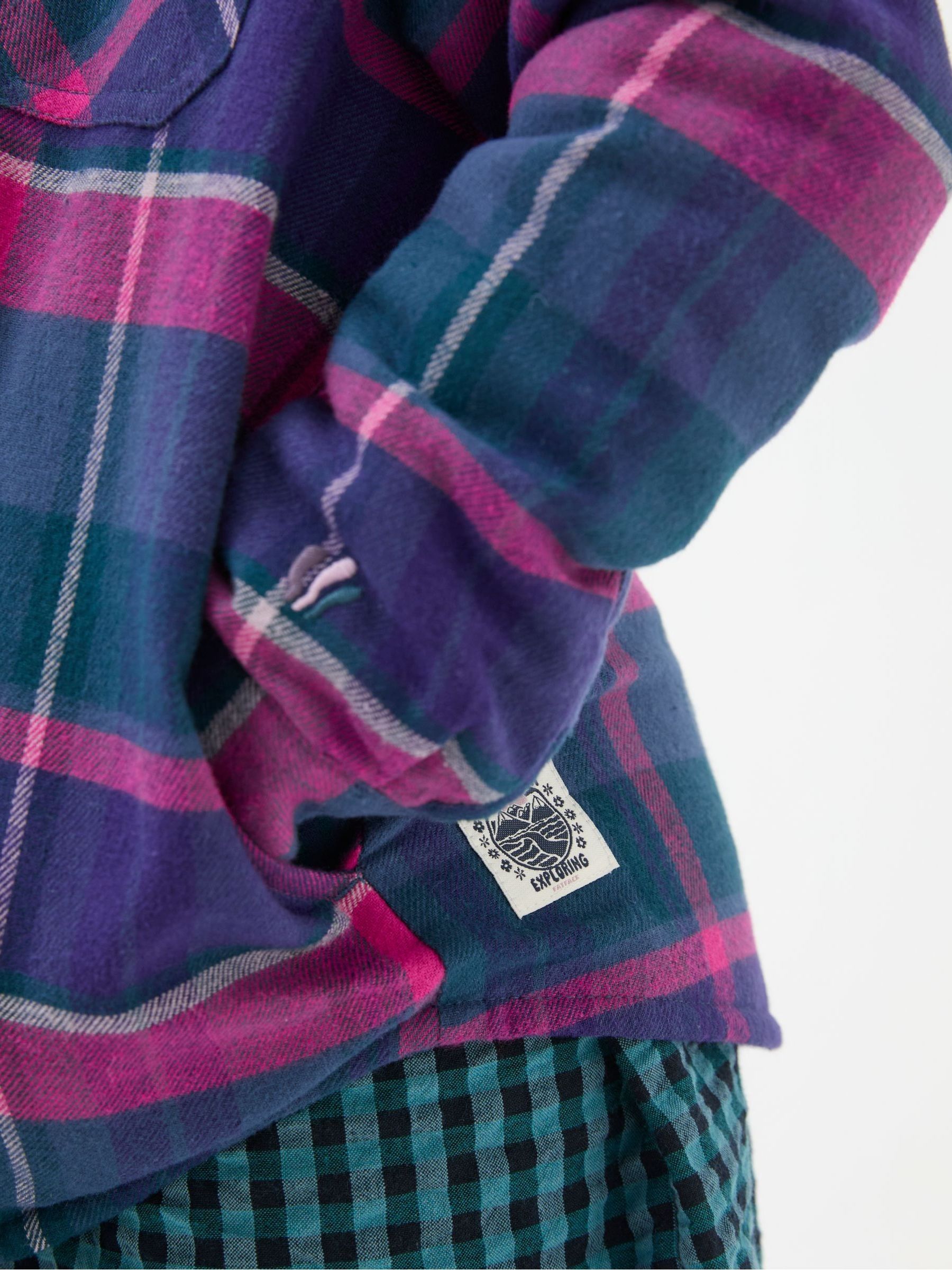 Purple Check Shacket - Image 5 of 6