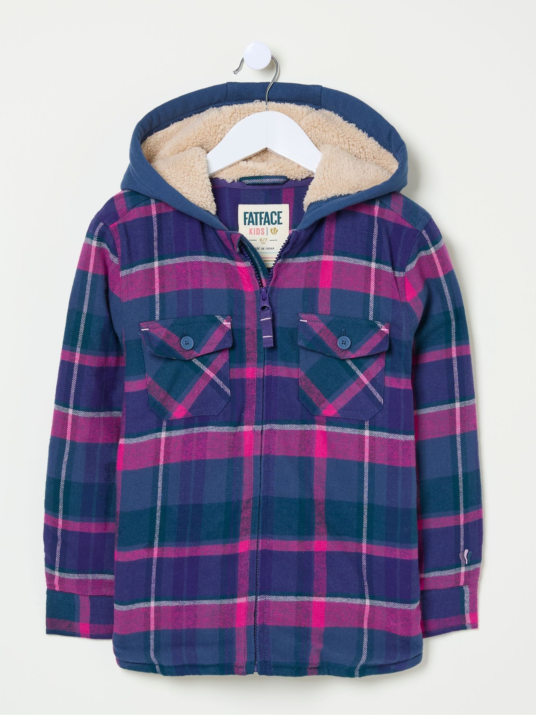 Purple Check Shacket - Image 6 of 6