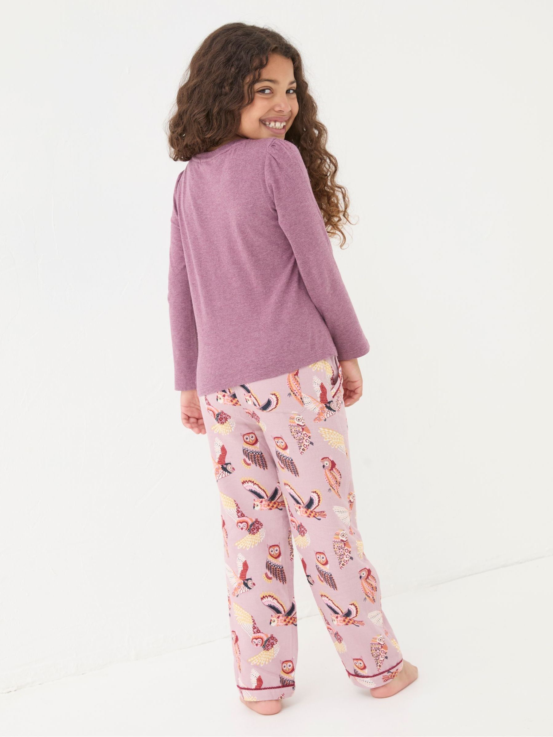Dusky Purple Owl Pyjama Set - Image 3 of 7