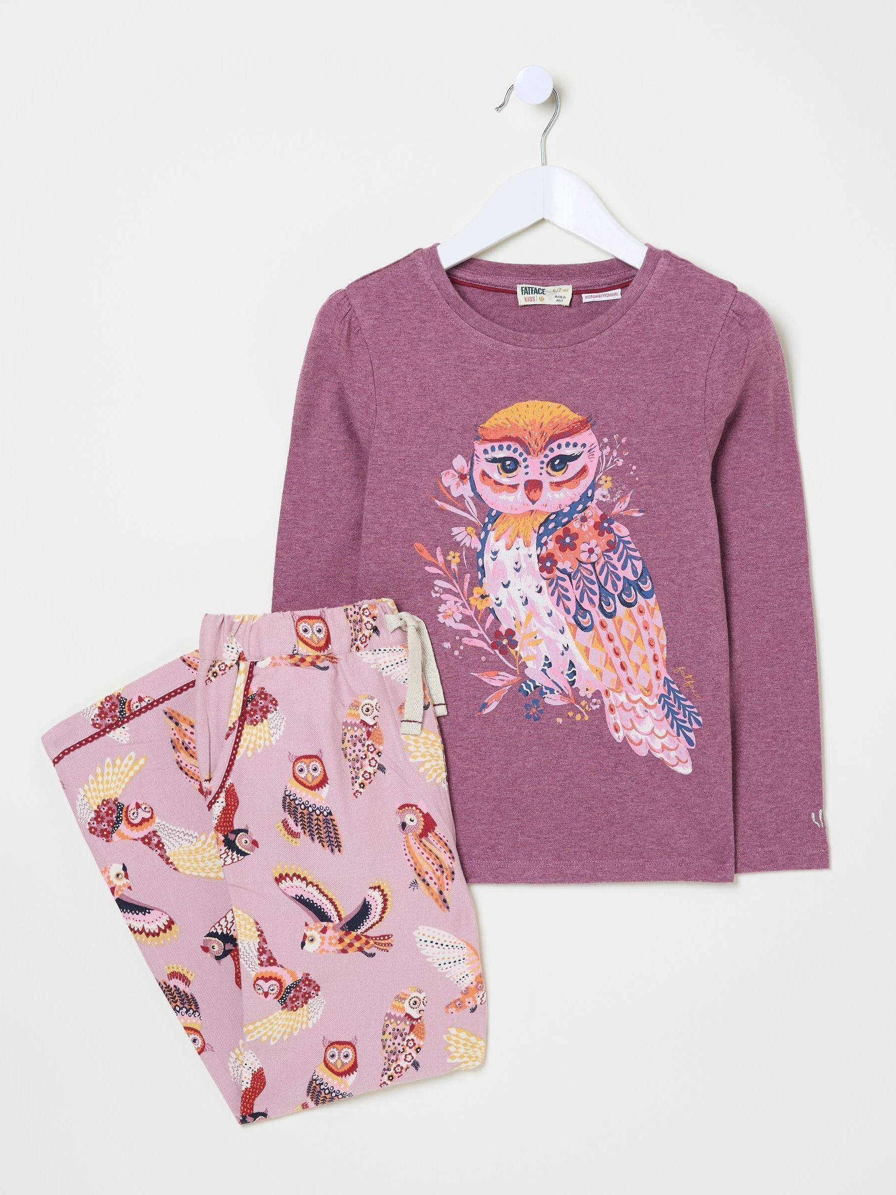 Dusky Purple Owl Pyjama Set - Image 7 of 7