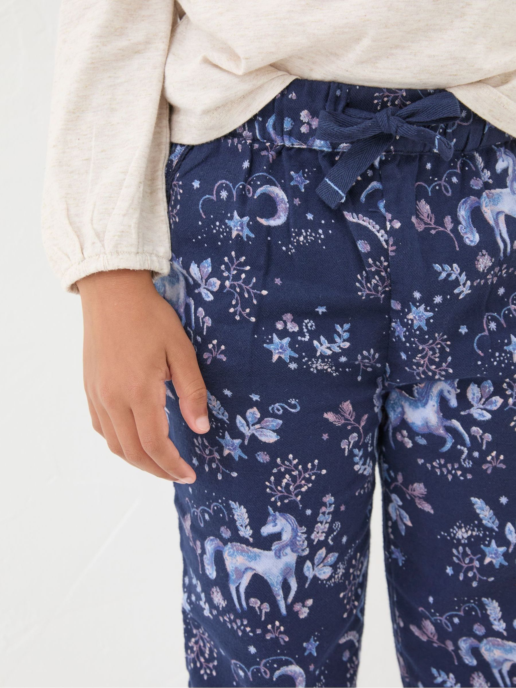 Navy Blue Unicorn Pyjama Set - Image 5 of 6