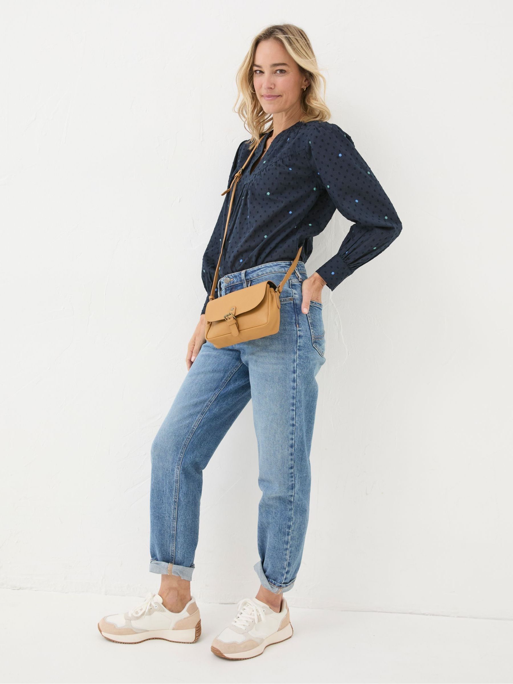 Mathilde Blue Embroidered Blouse - Image 3 of 6