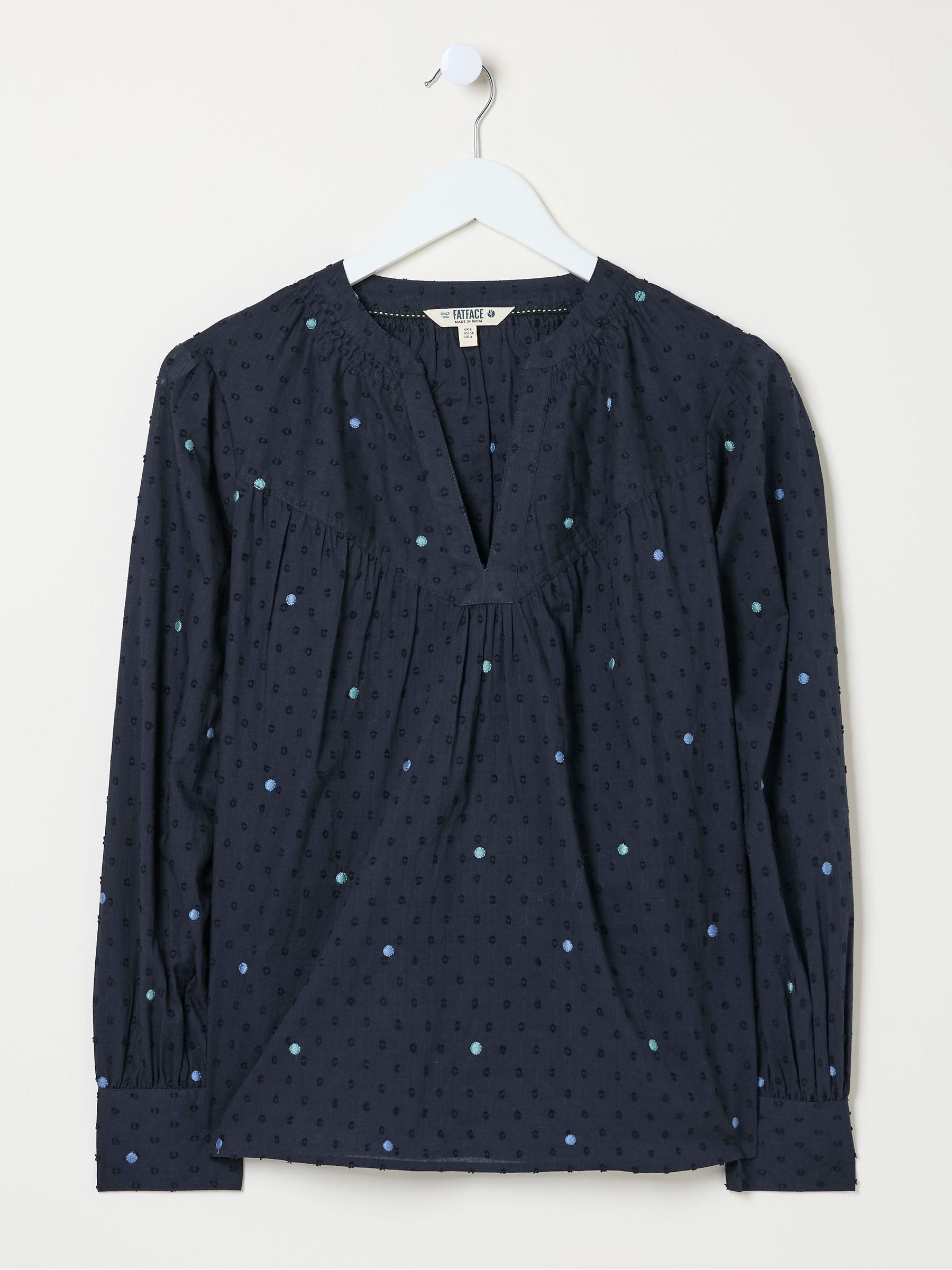 Mathilde Blue Embroidered Blouse - Image 6 of 6