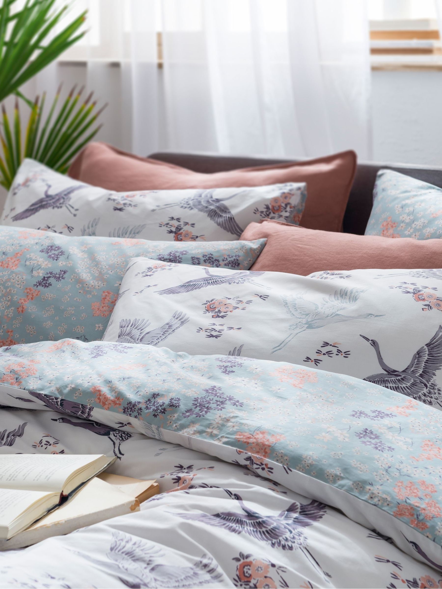 Multi 100% Cotton Single Duvet Cover Set - Image 2 of 3