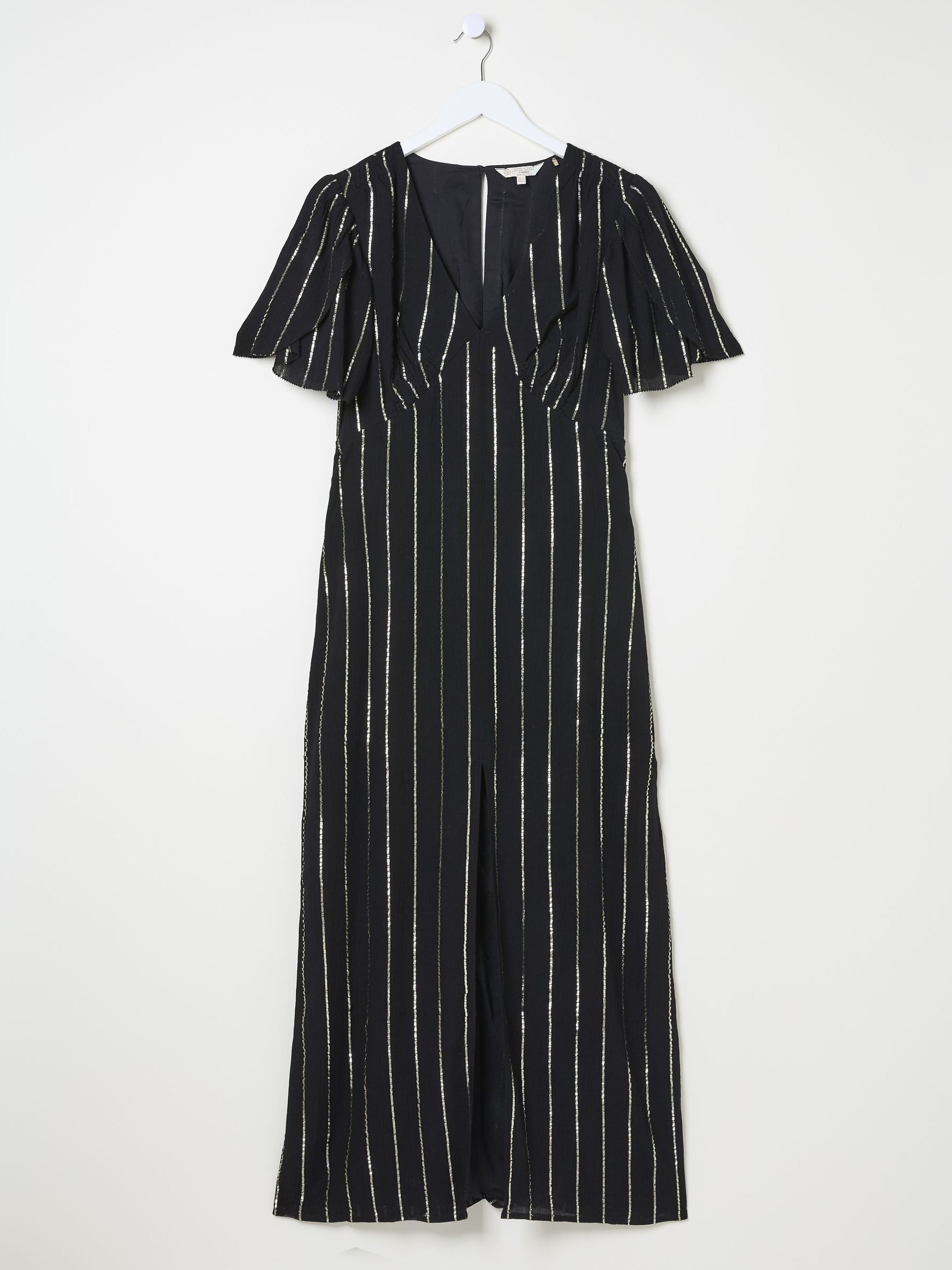 Iris Black Metallic Maxi Dress - Image 6 of 6