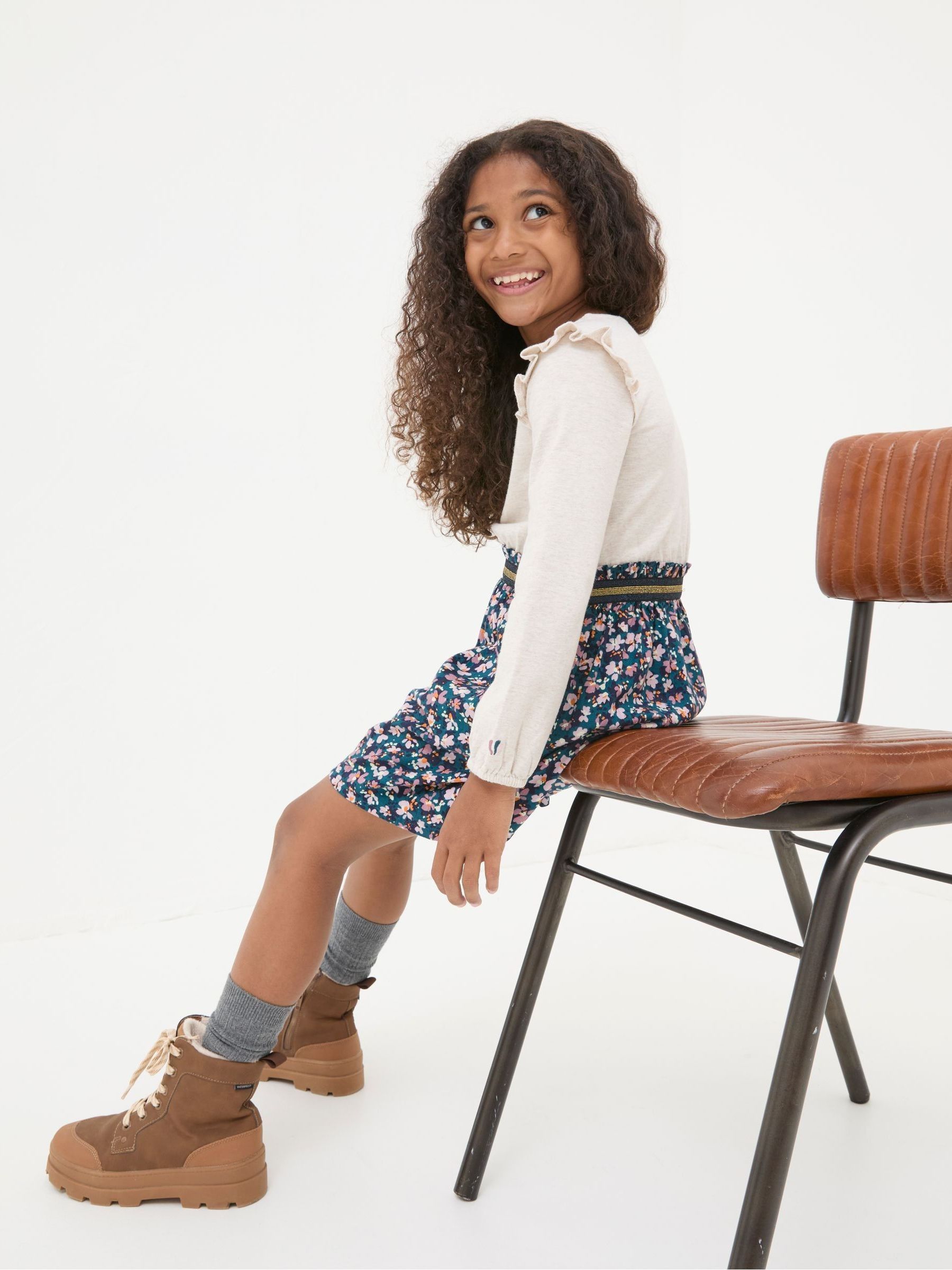 Martha Natural Floral Dress - Image 3 of 5