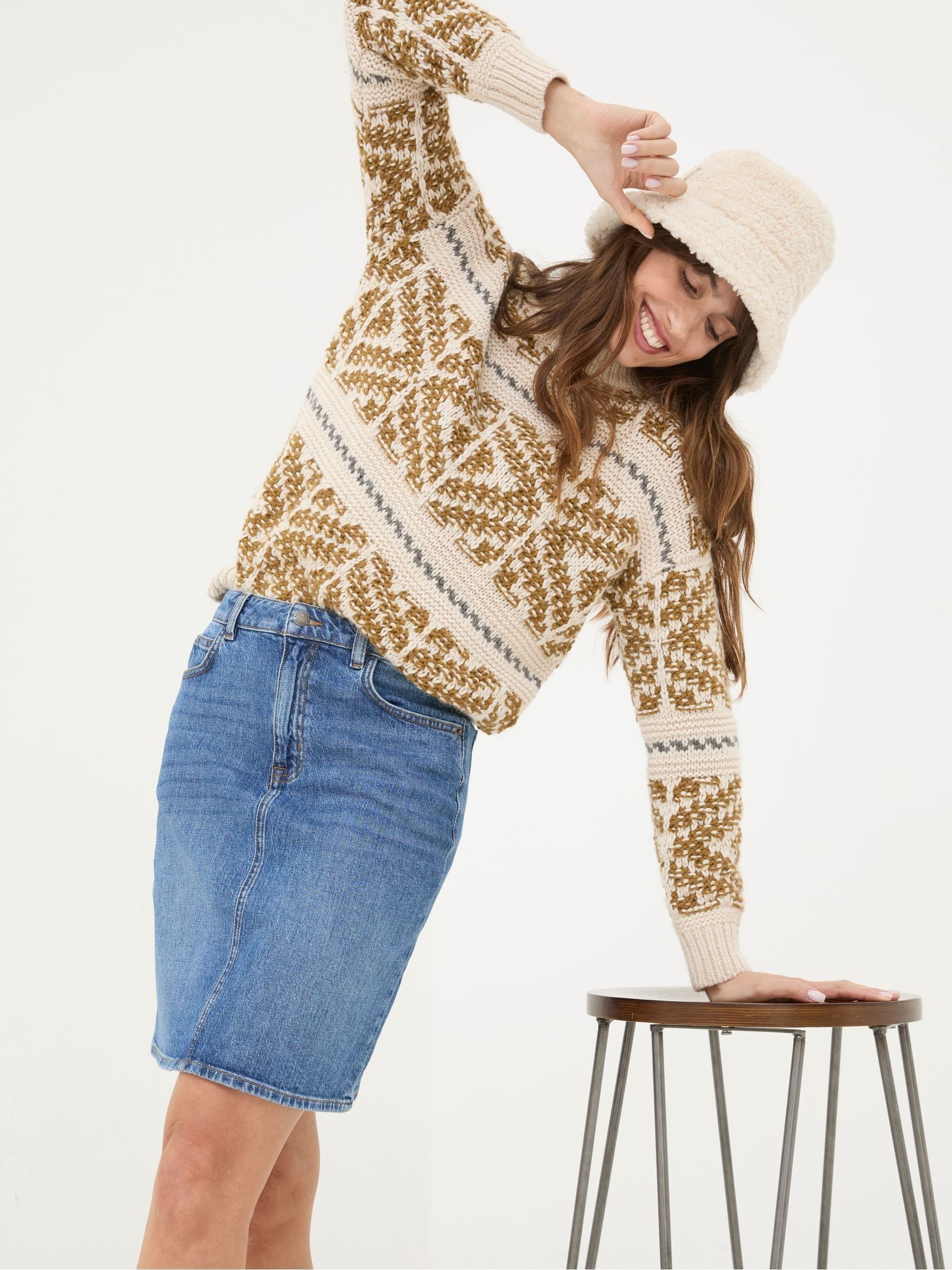 Hattie Blue Denim Skirt - Image 1 of 6