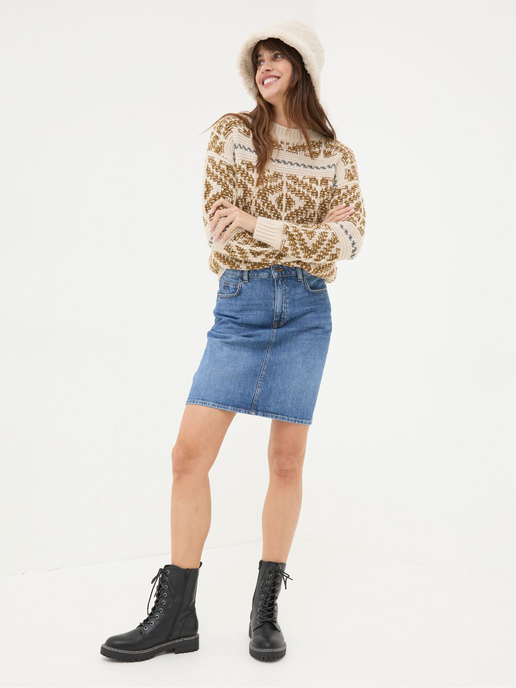 Hattie Blue Denim Skirt | FatFace