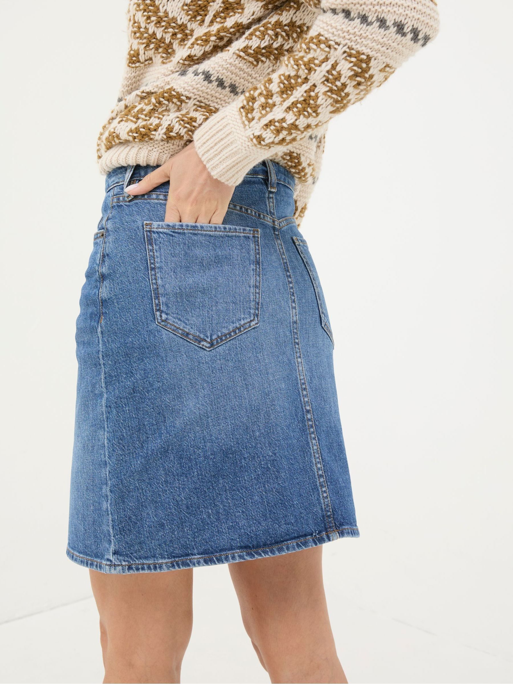 Hattie Blue Denim Skirt - Image 4 of 6