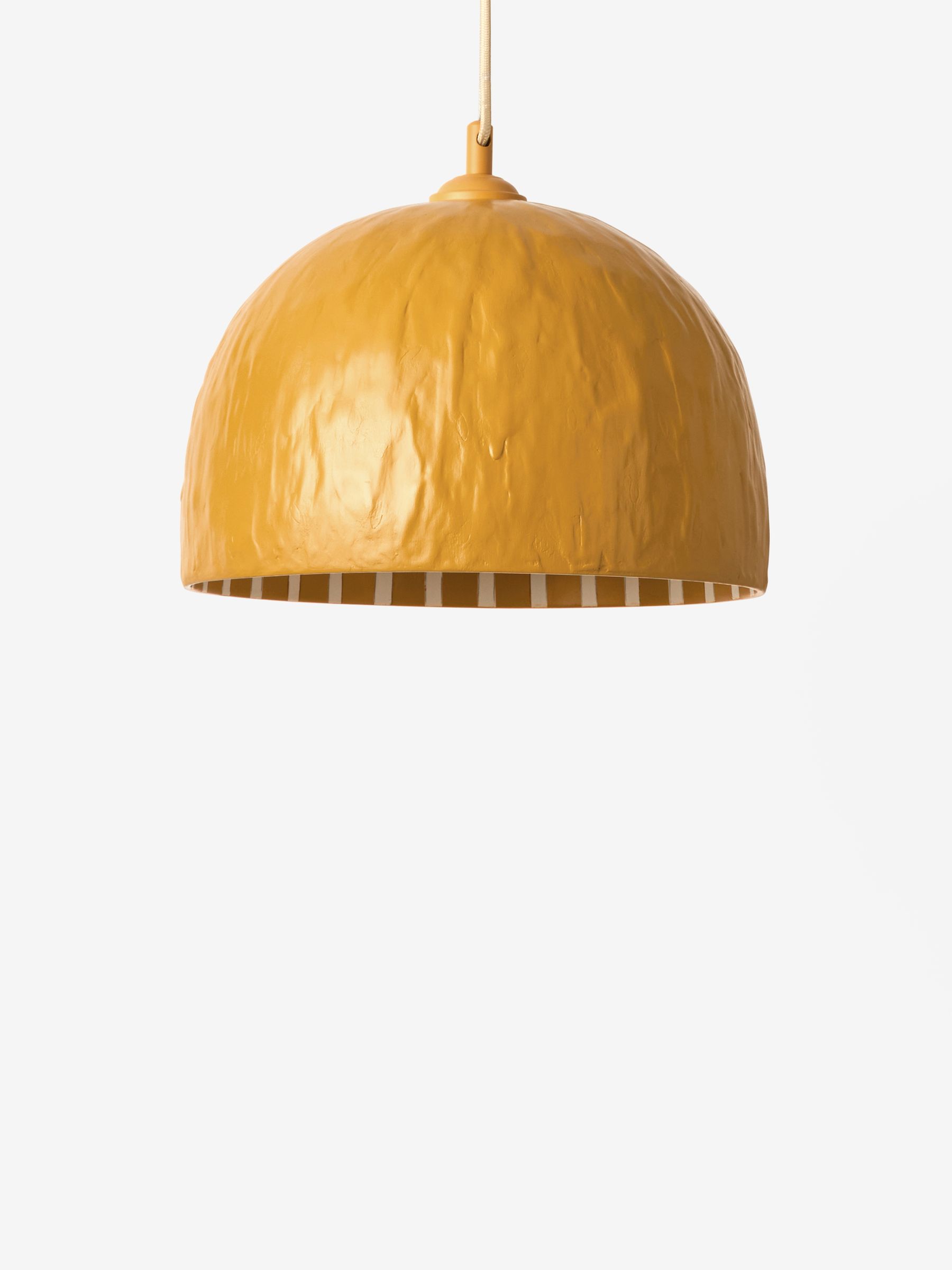 Ochre Yellow Asta Stripe Pendant Light - Image 5 of 5
