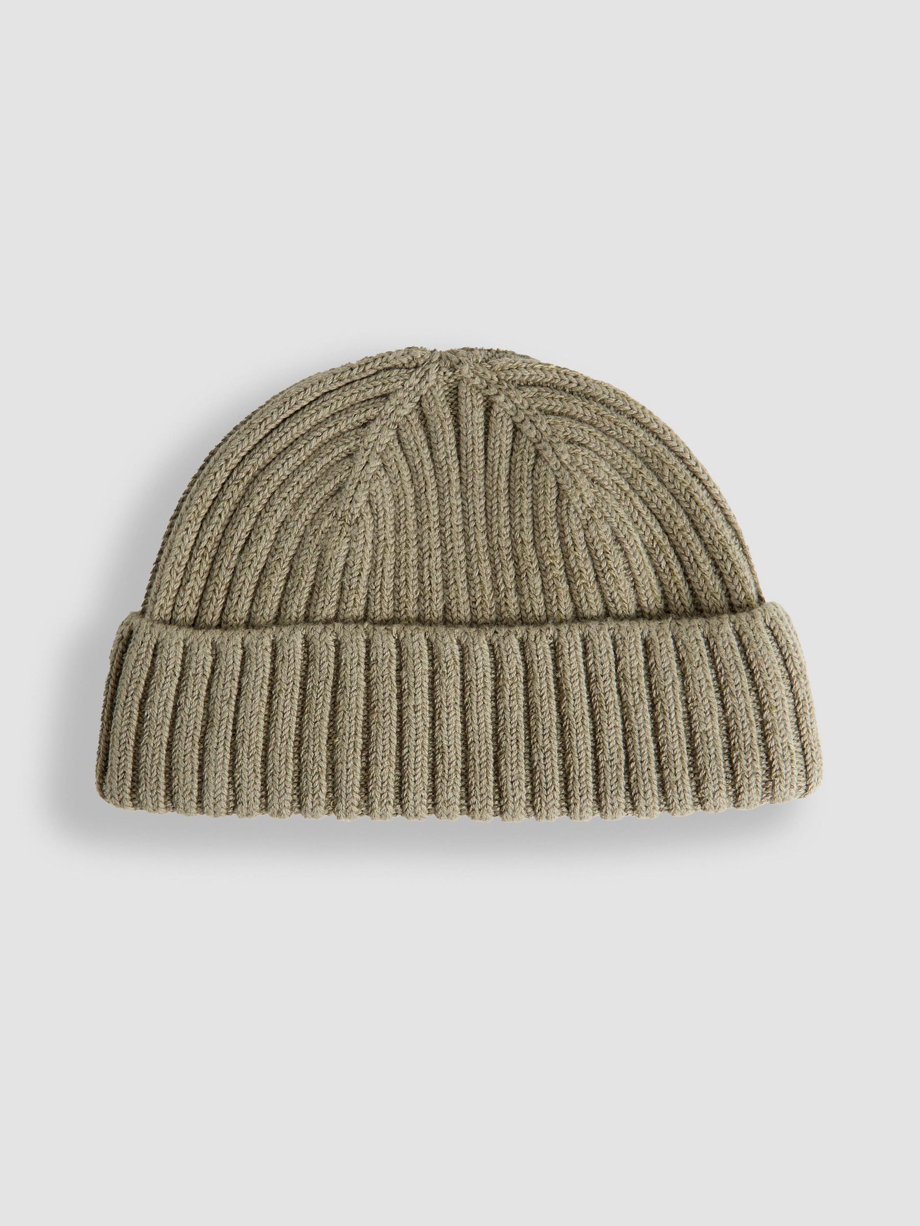 Khaki Green Rib Hat - Image 3 of 3