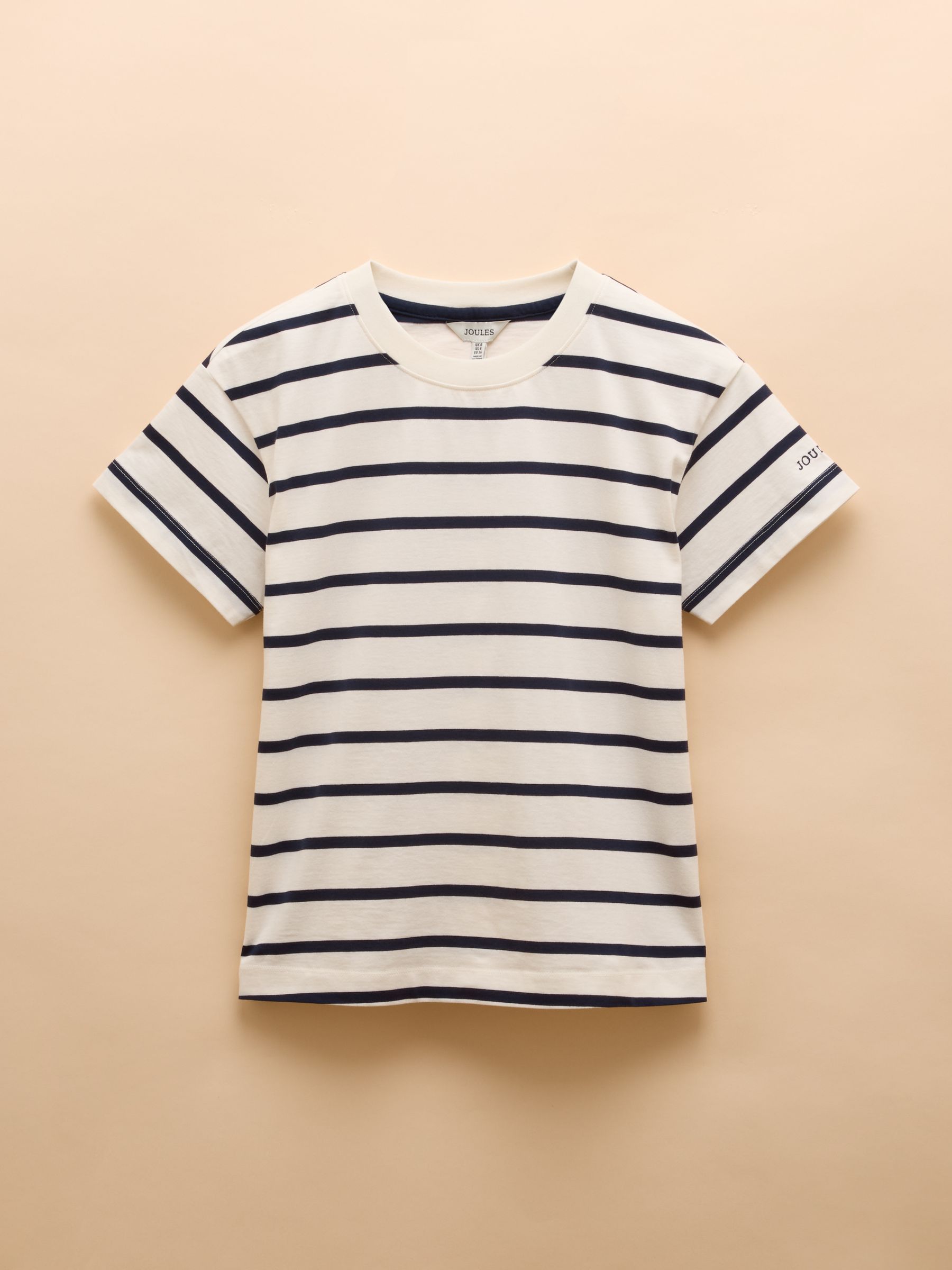 Ellie Navy & White Short Sleeve Jersey Top - Image 7 of 7
