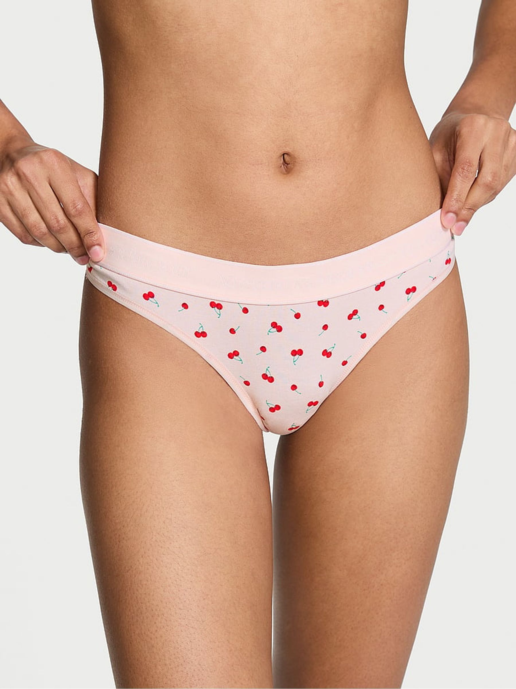 Pink Cherries Thong Knickers - Image 1 of 3
