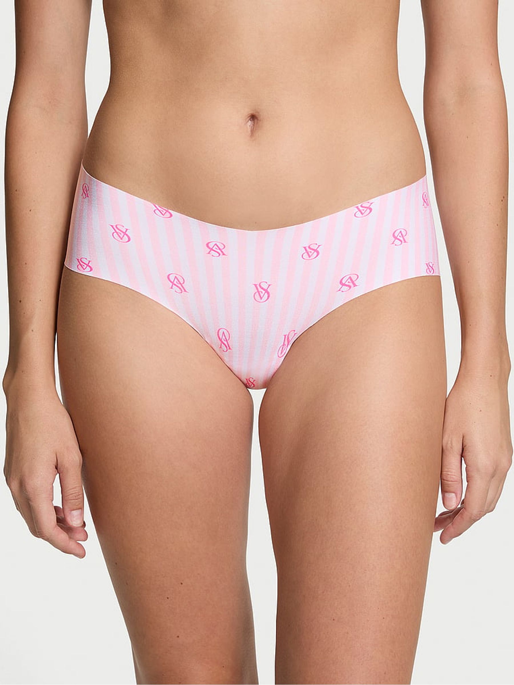 Pretty Blossom Pink Stripe Hipster Knickers - Image 1 of 3
