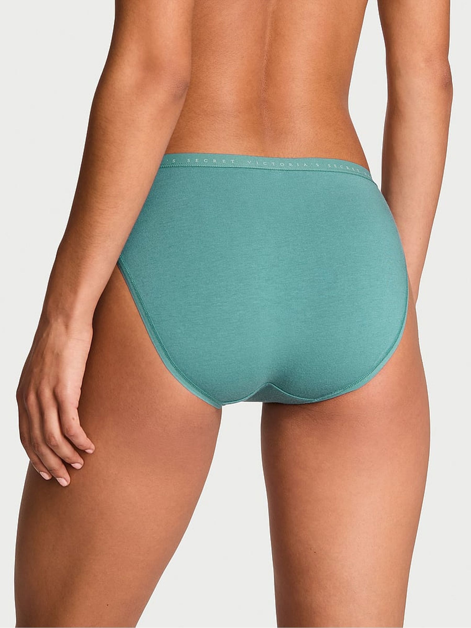 French Sage Blue Brief Knickers - Image 2 of 3