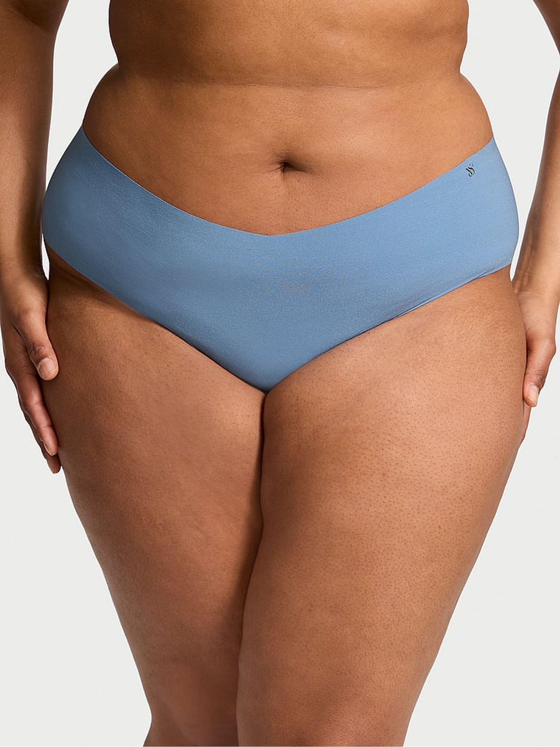 Faded Denim Blue Hipster Knickers - Image 1 of 3