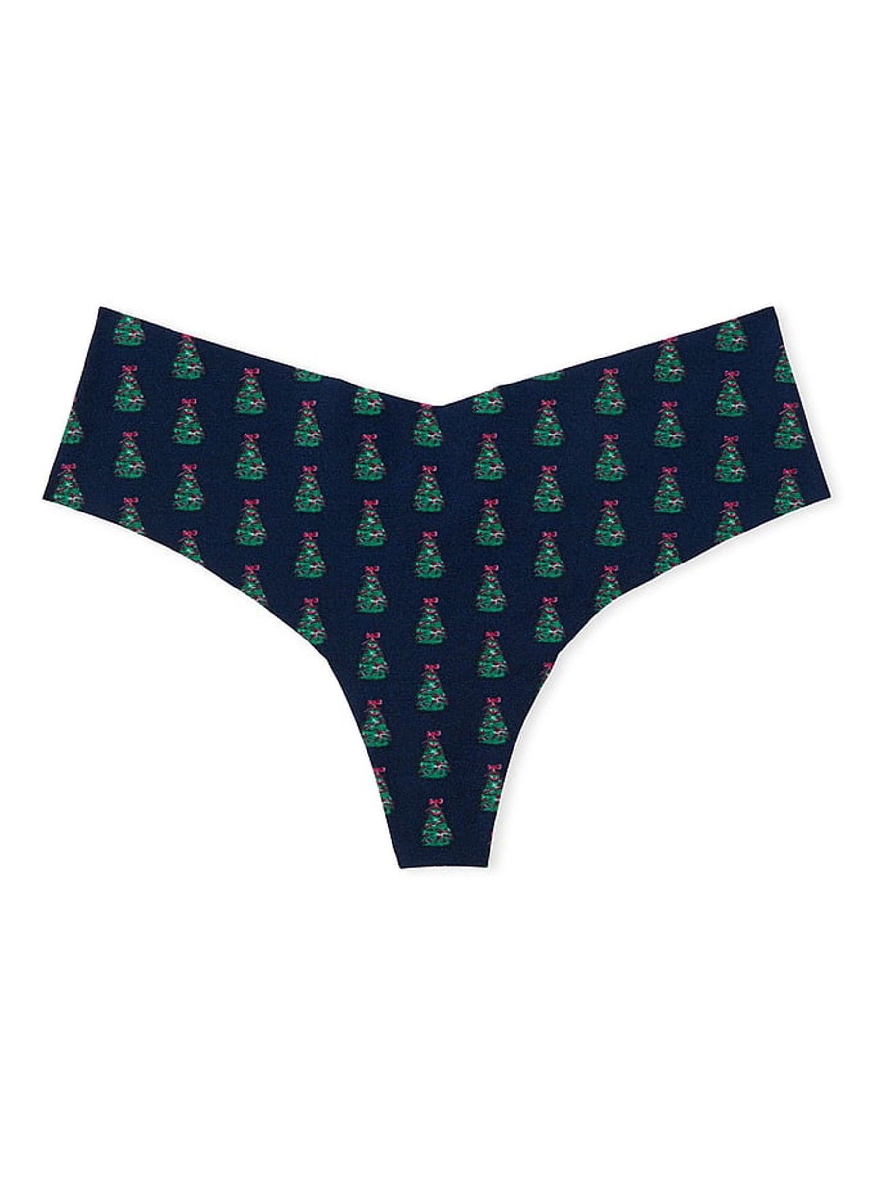 Noir Navy Blue Christmas Tree Hipster Knickers - Image 3 of 3