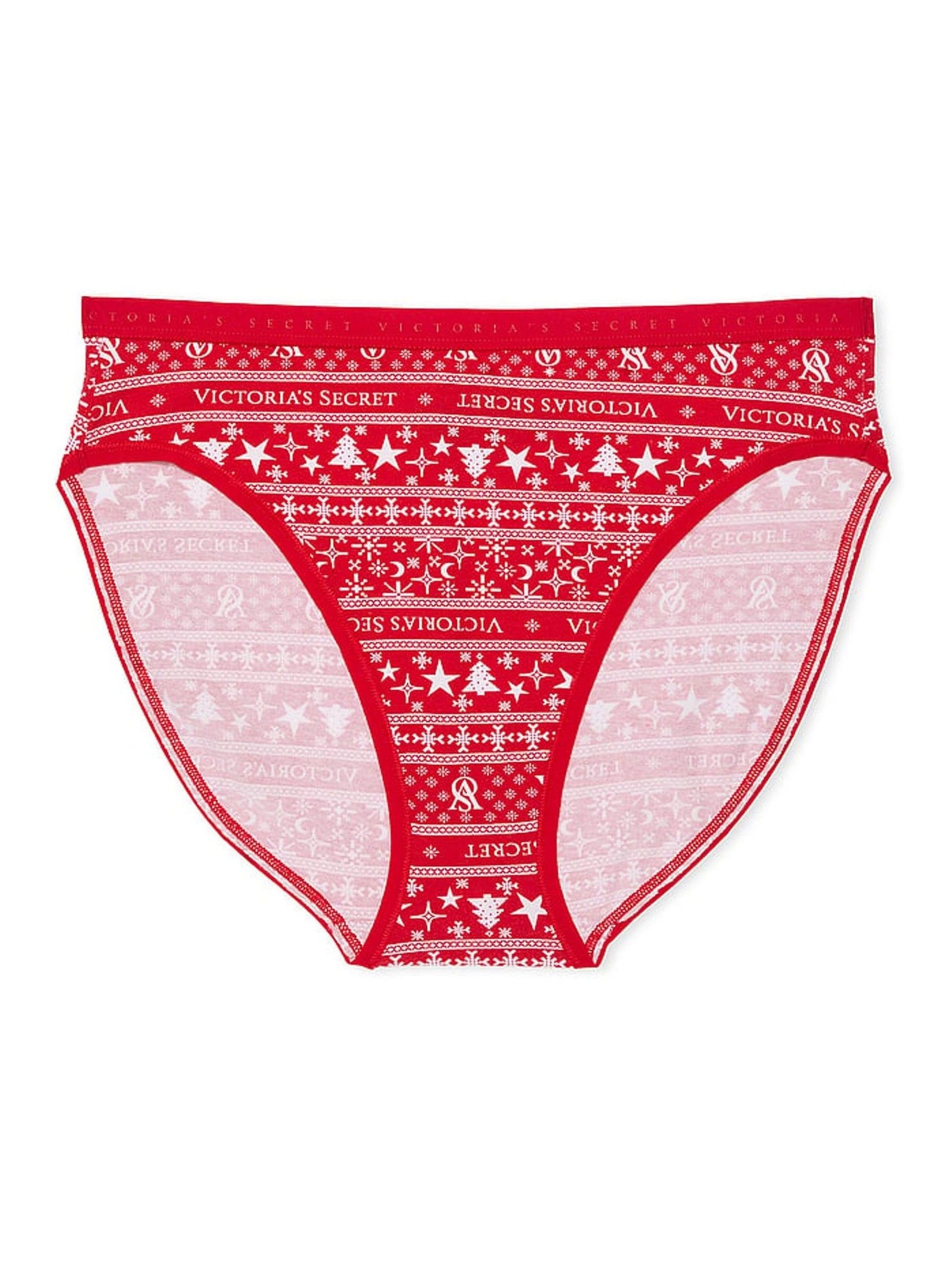 Red Fairisle Brief Knickers - Image 1 of 1