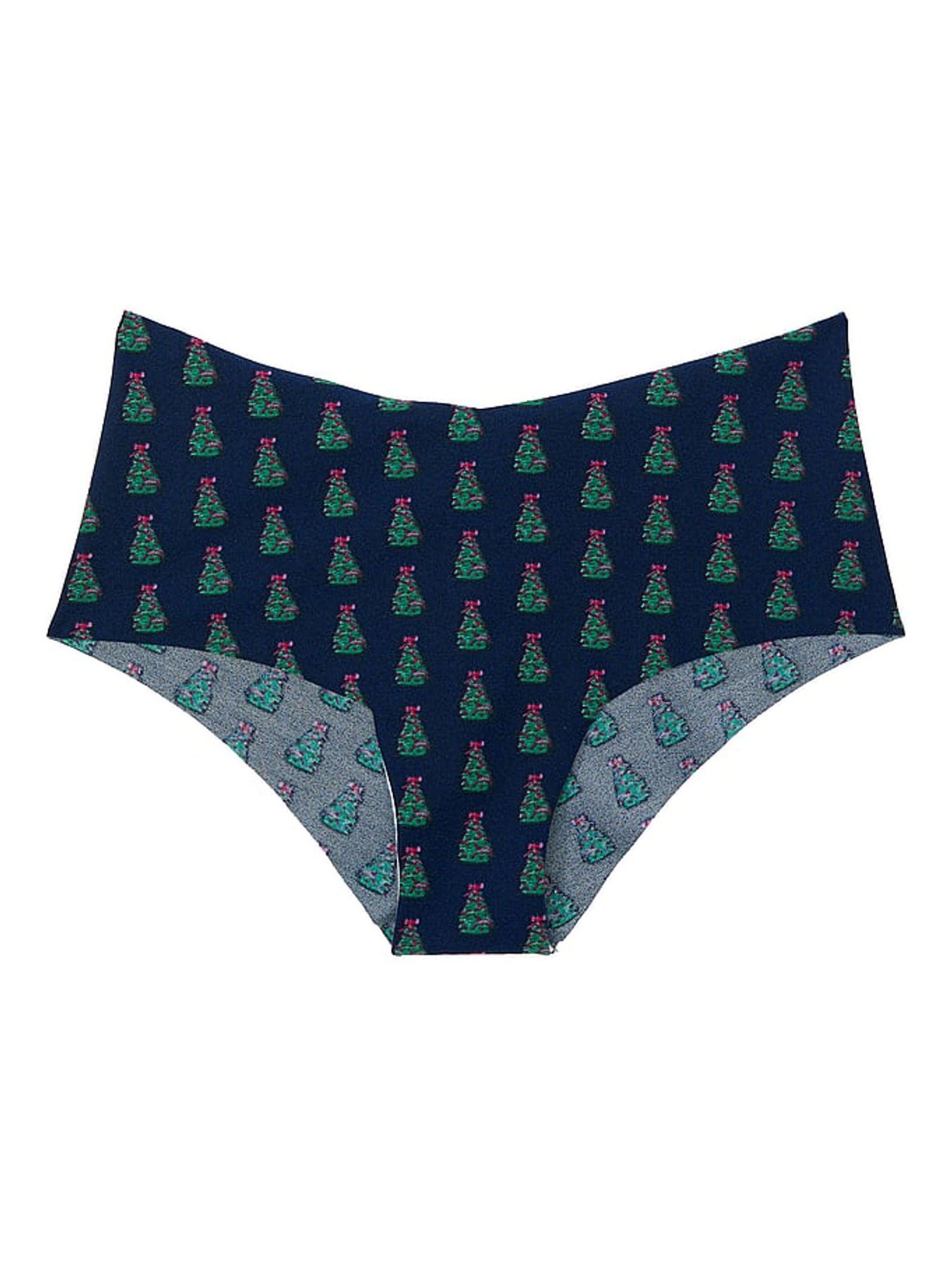 Noir Navy Blue Christmas Tree Cheeky Knickers - Image 3 of 3