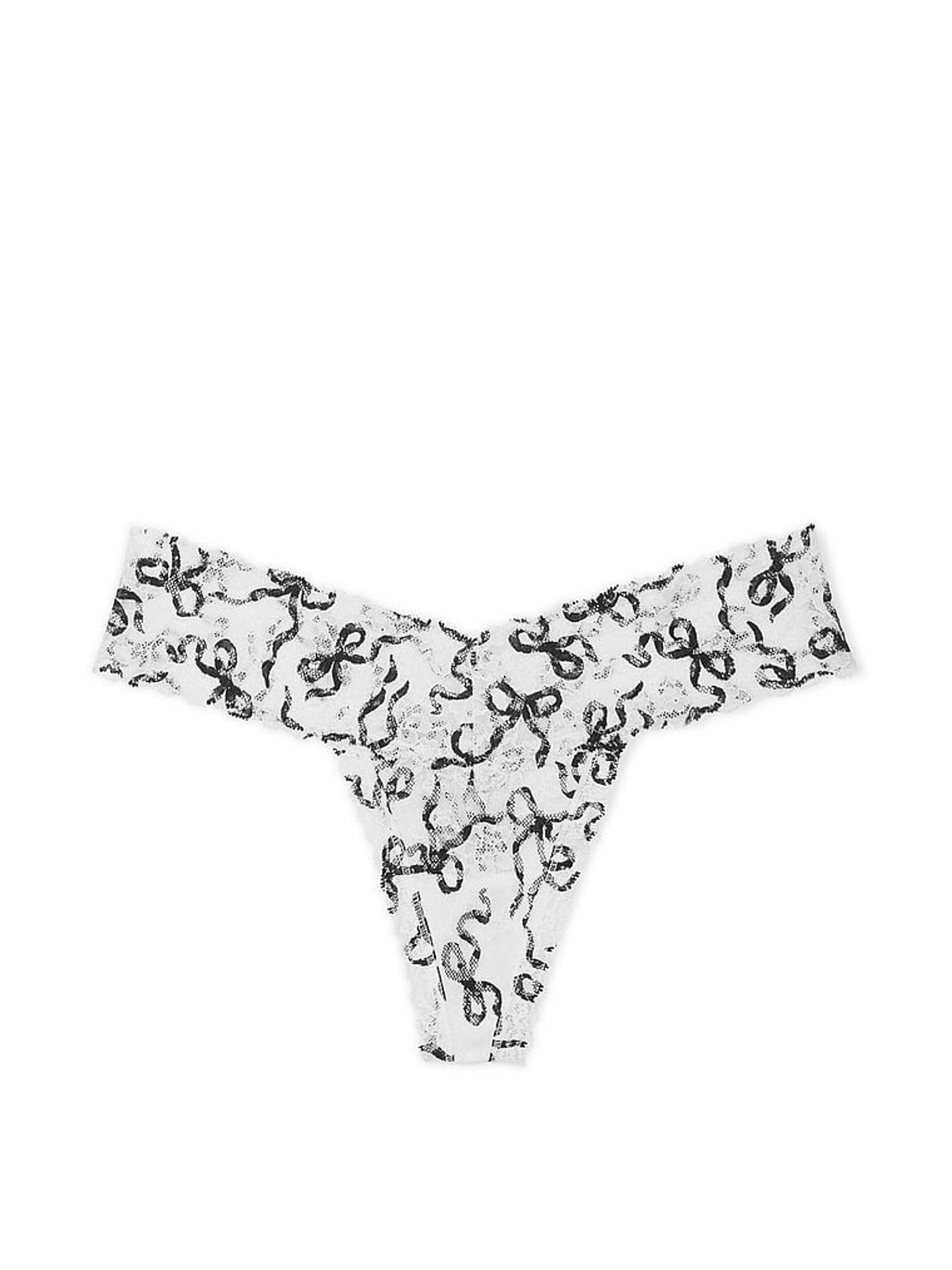 White Bows Thong Knickers - Image 3 of 3