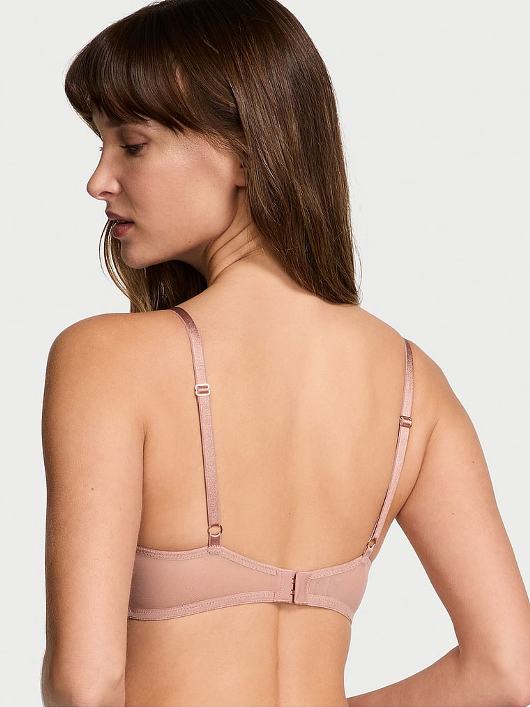 Rose Gold Push Up Star Embroidery Bra - Image 2 of 4