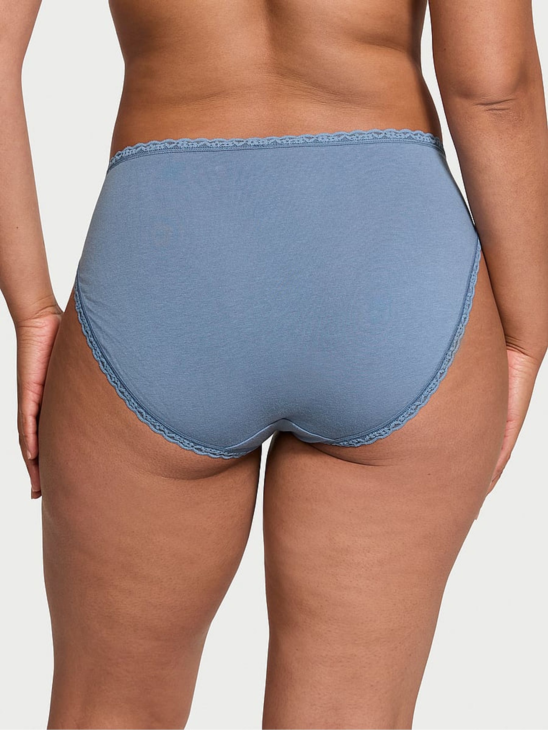 Faded Denim Blue Brief Knickers - Image 2 of 3