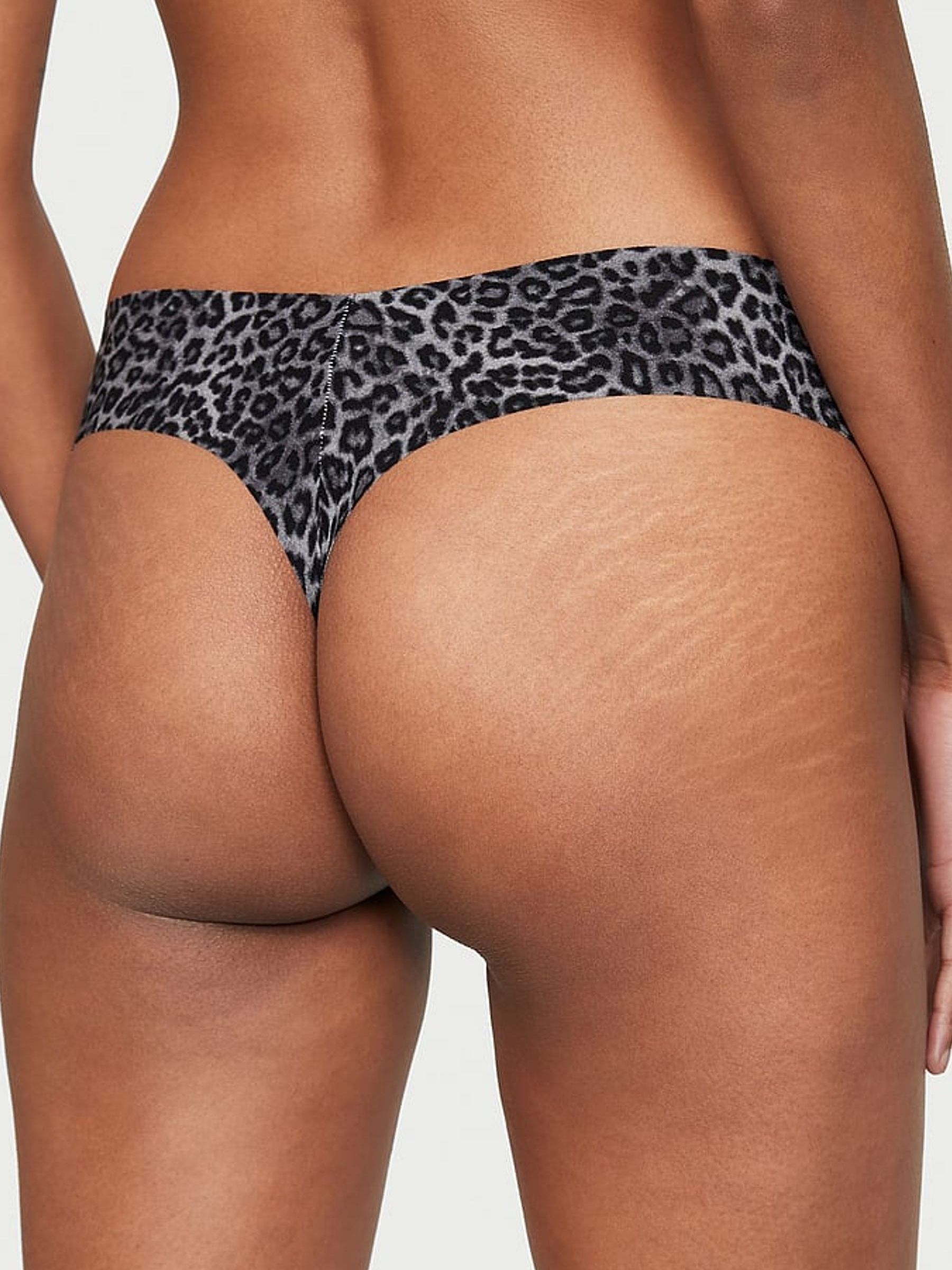 Nude/Brown/Purple/Leopard/Black//Blue Thong 7 Pack Knickers - Image 3 of 3