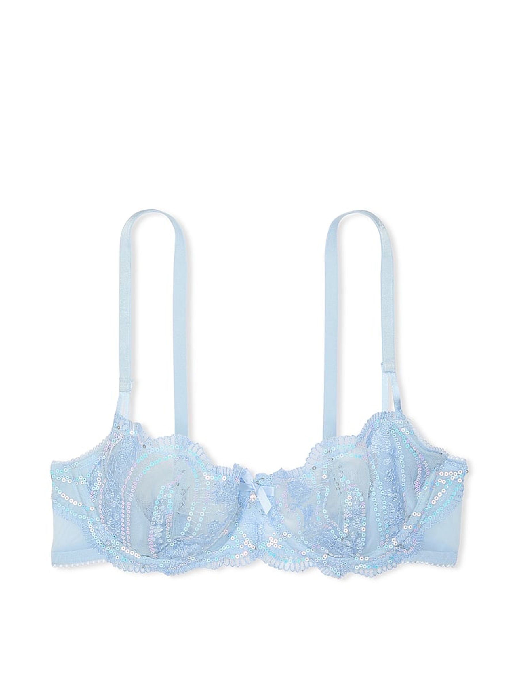 Light Blue Sequin Bra - Image 3 of 4