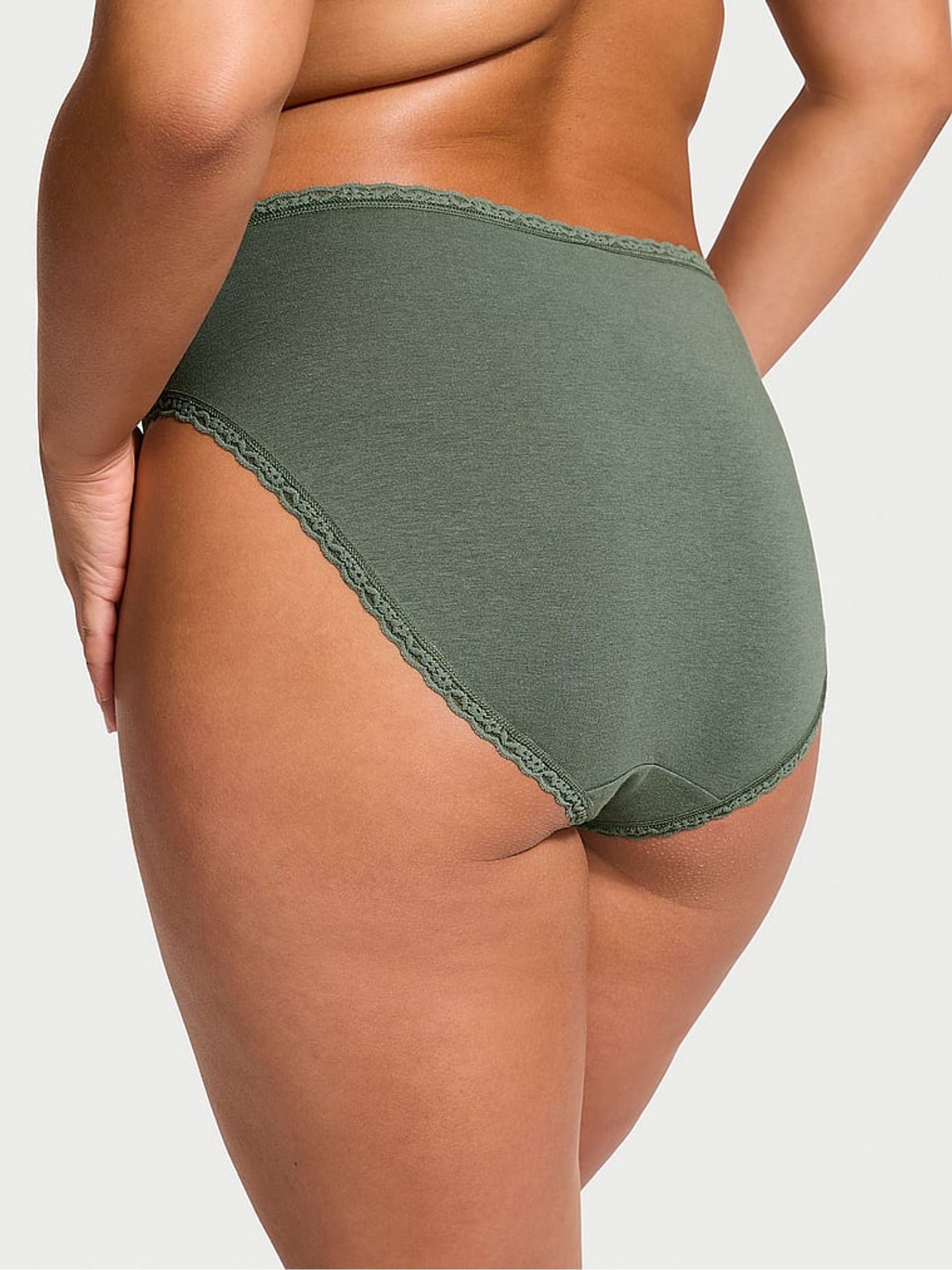 Faded Sage Green Brief Knickers - Image 2 of 3