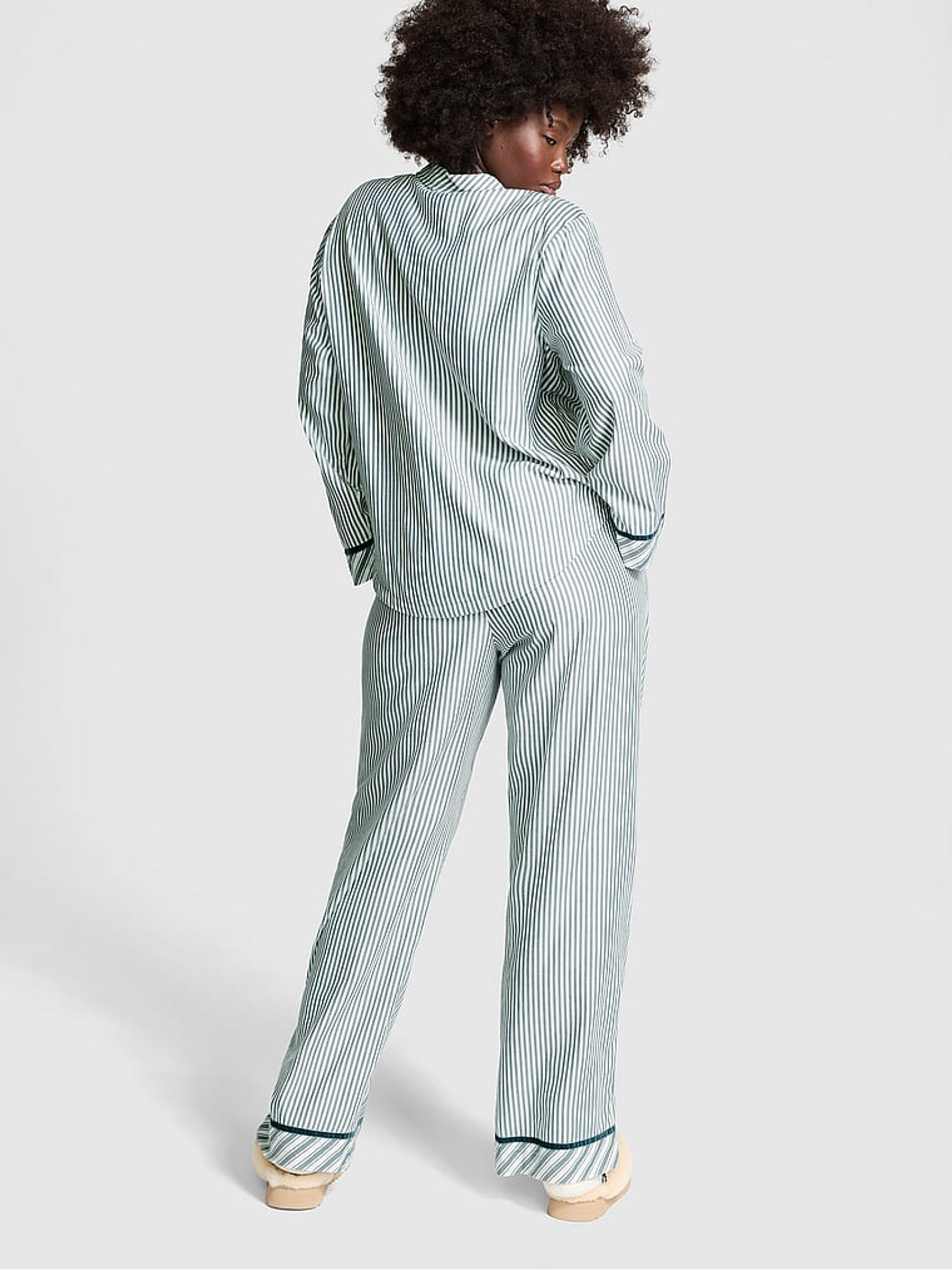 Deep Forest Green Flannel Long Pyjama Set - Image 2 of 3