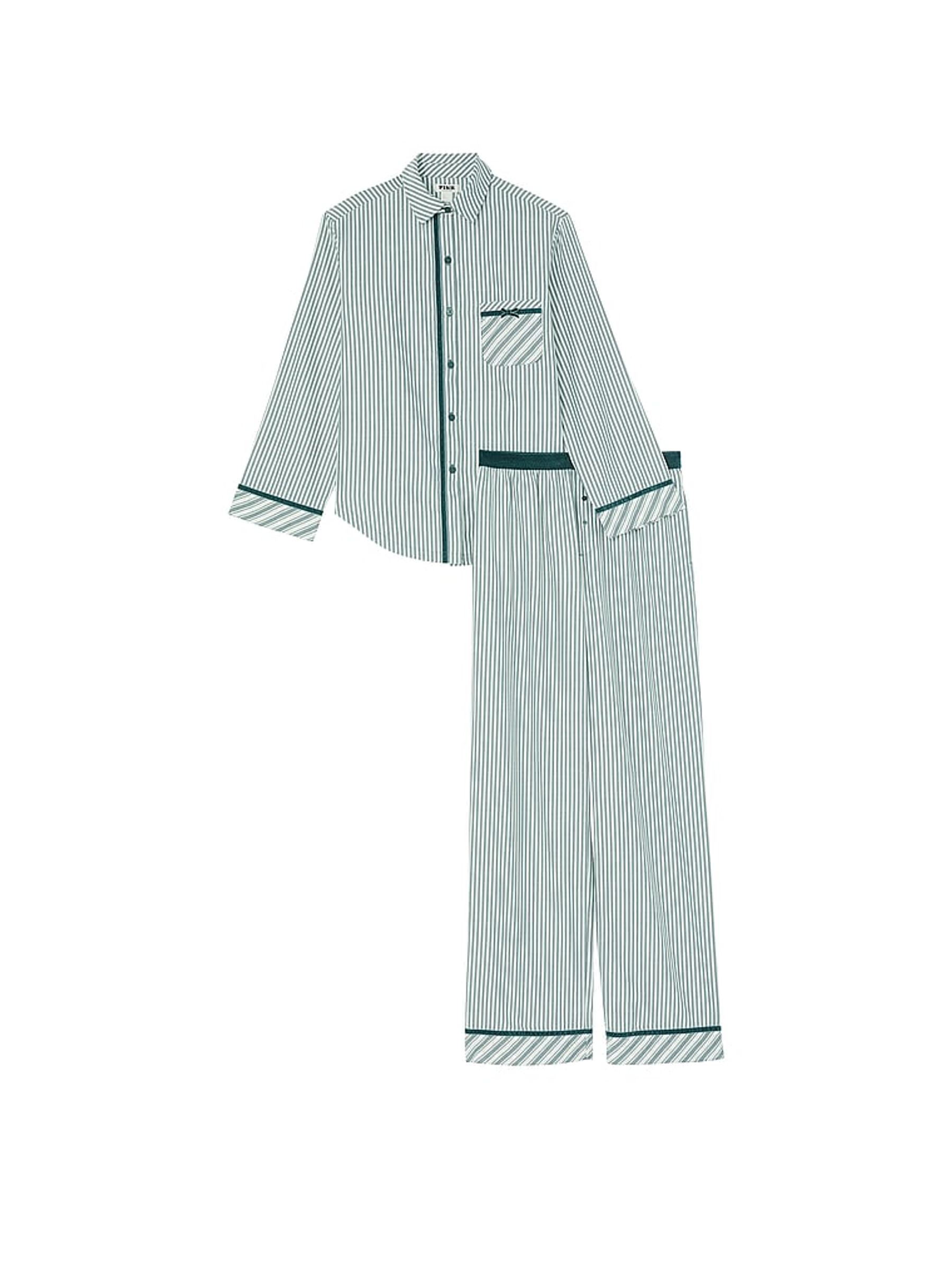 Deep Forest Green Flannel Long Pyjama Set - Image 3 of 3