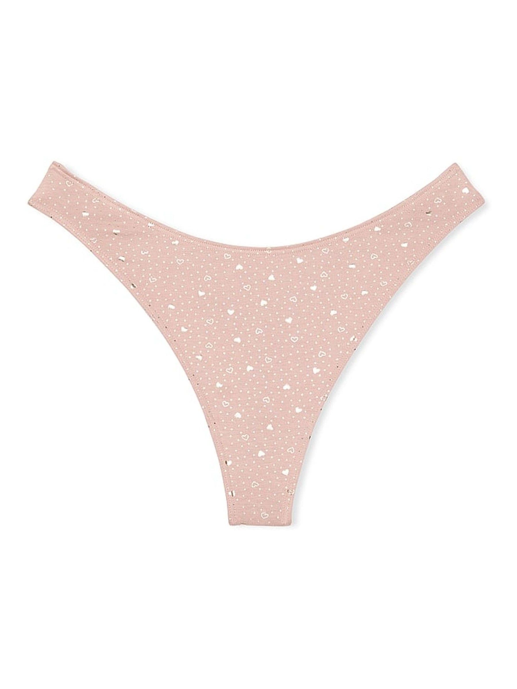Foil Hearts Pink Thong Knickers - Image 3 of 3