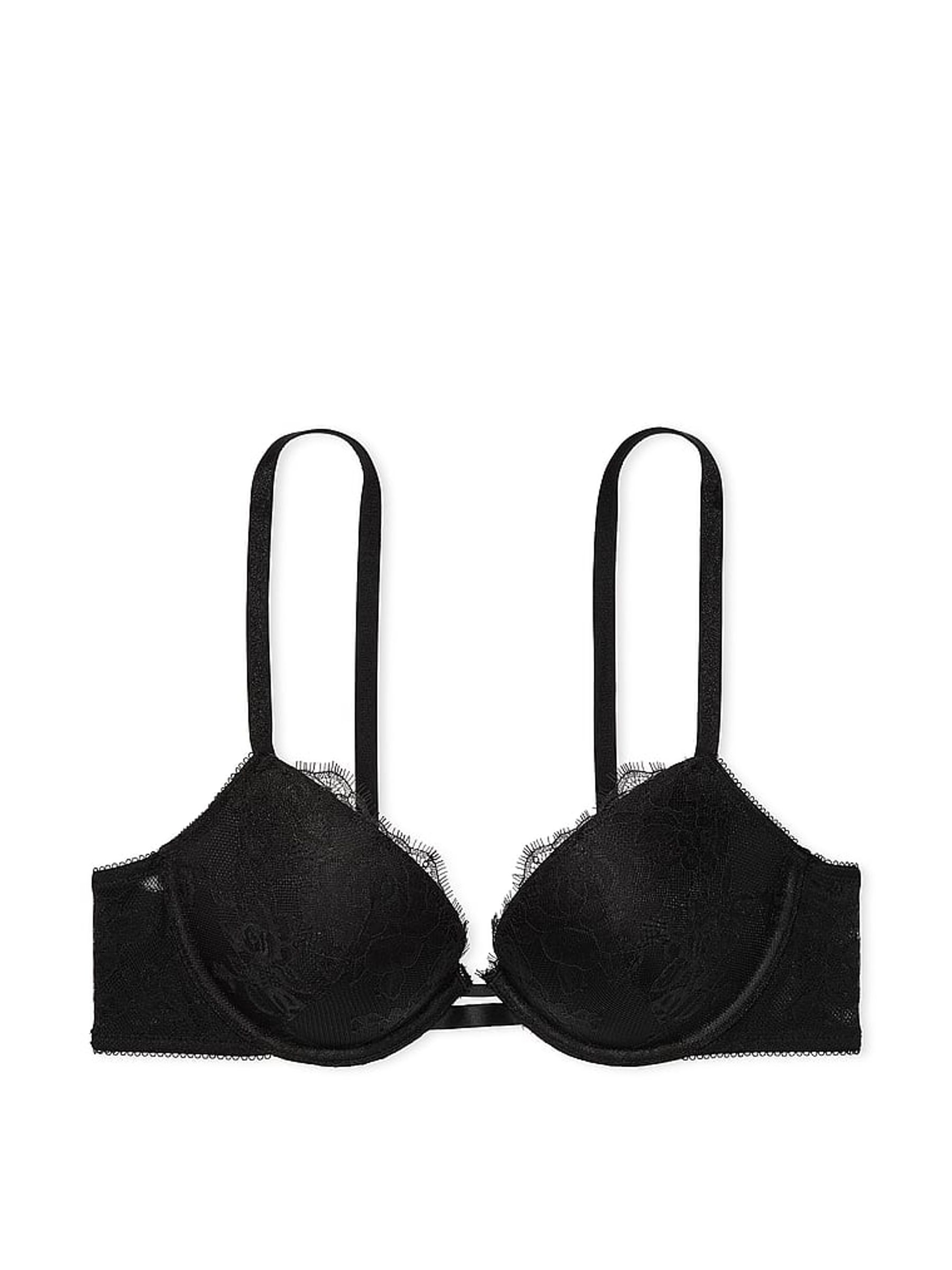 Black Bombshell Push Up Rose Lace Bra - Image 3 of 3