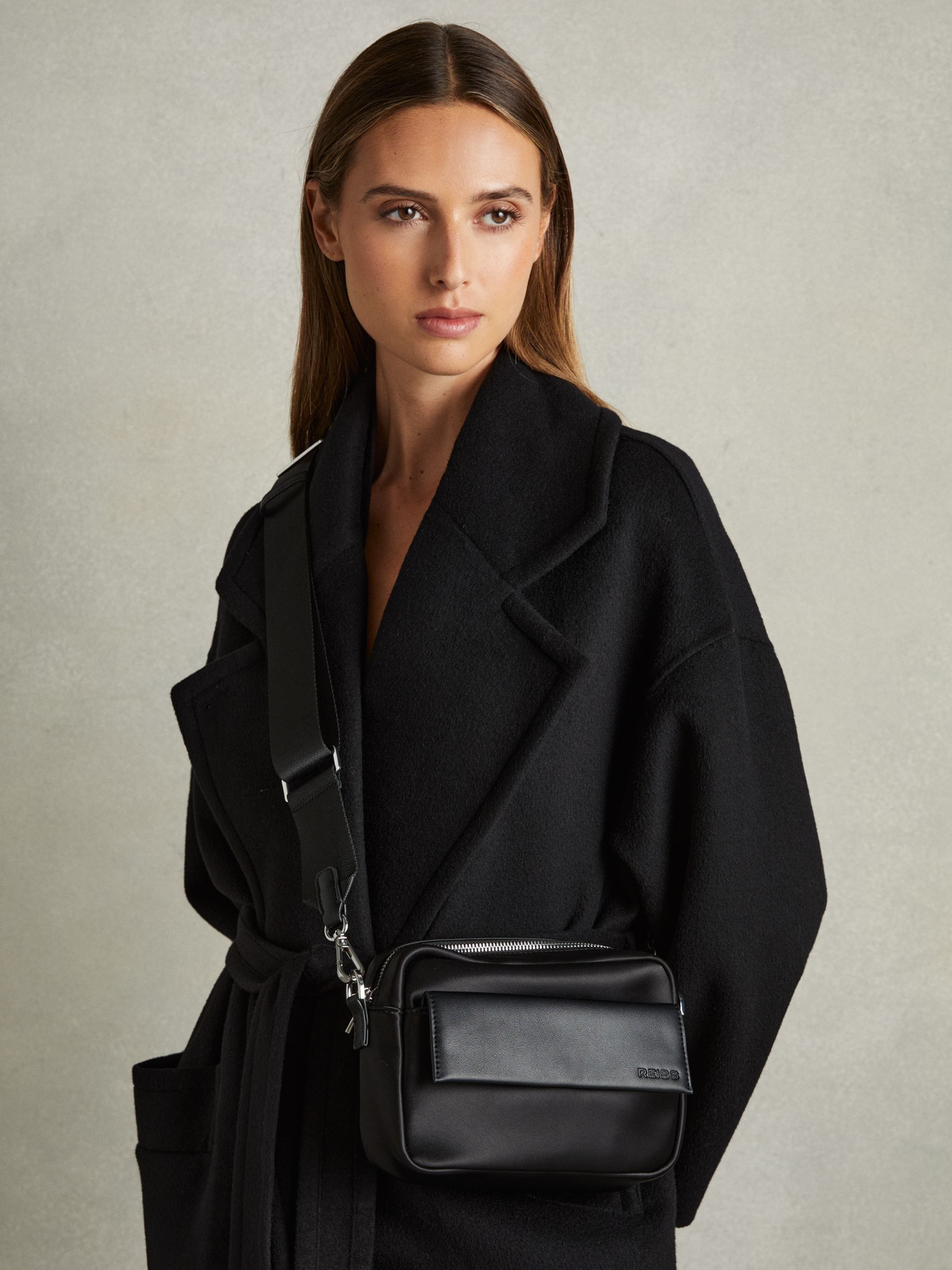 Nylon Gabardine Camera Bag in Black - Image 2 of 4