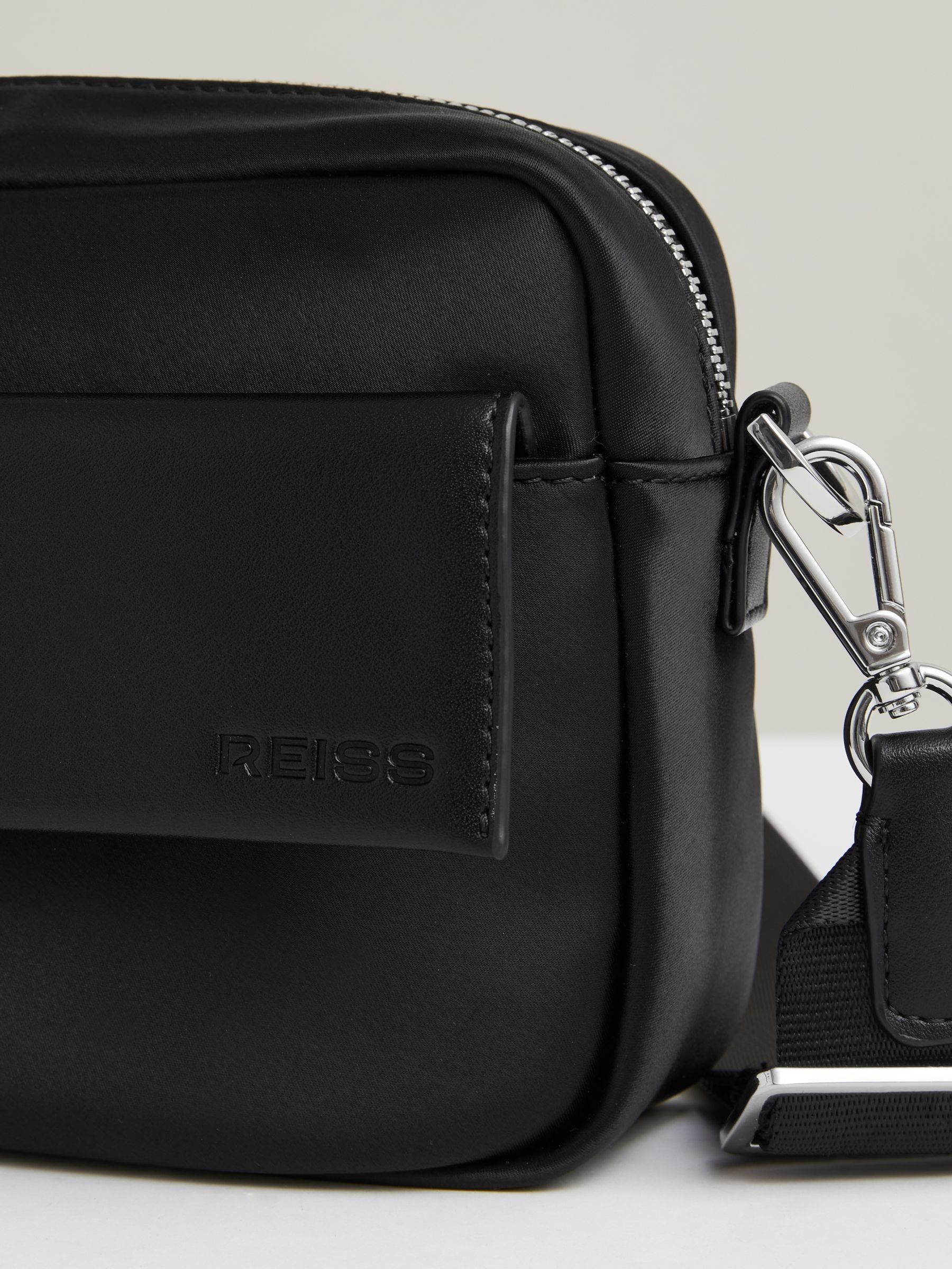Nylon Gabardine Camera Bag in Black - Image 3 of 4