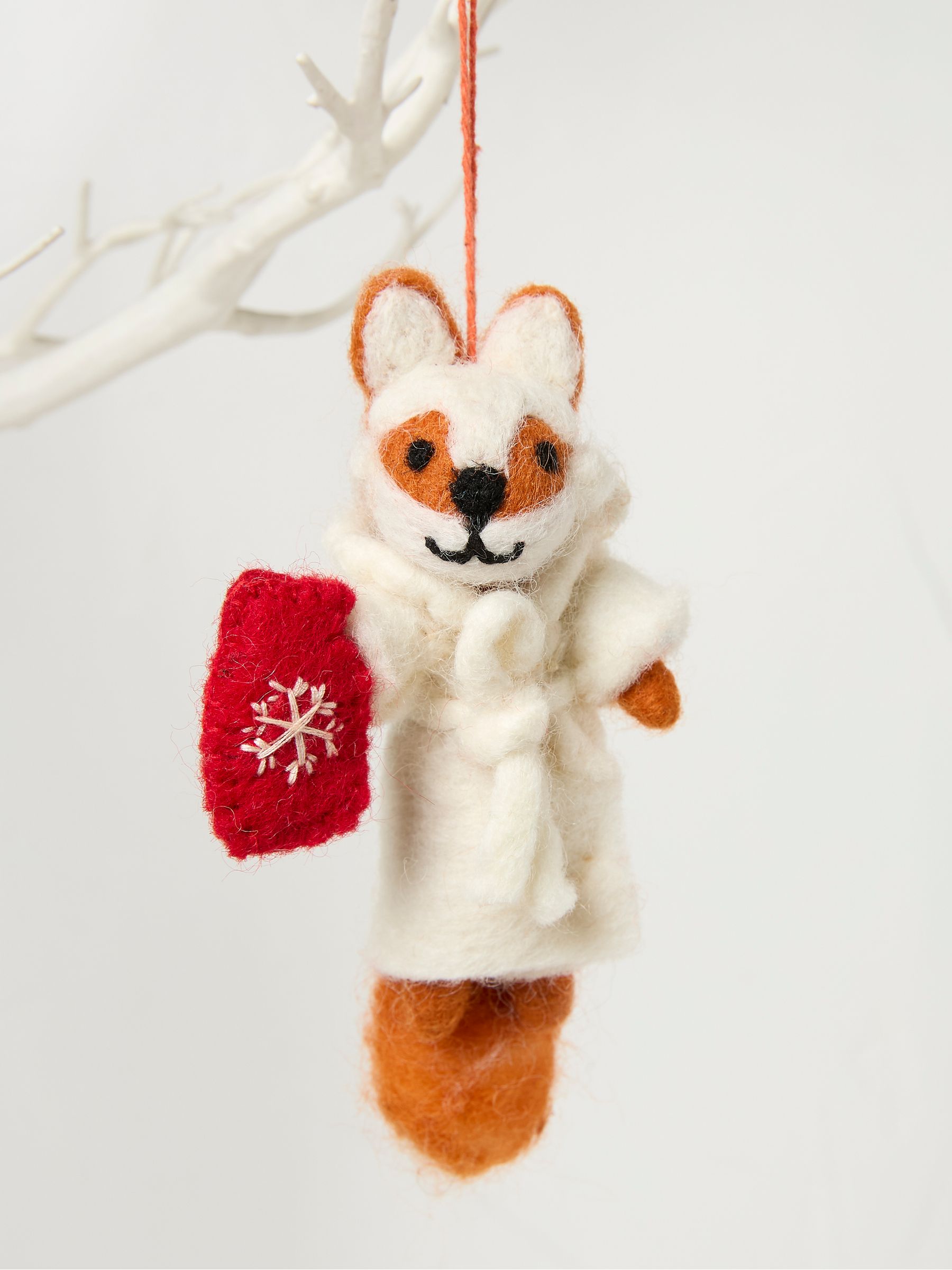 Multi Felicity Fox Felt Decoration - Image 1 of 2