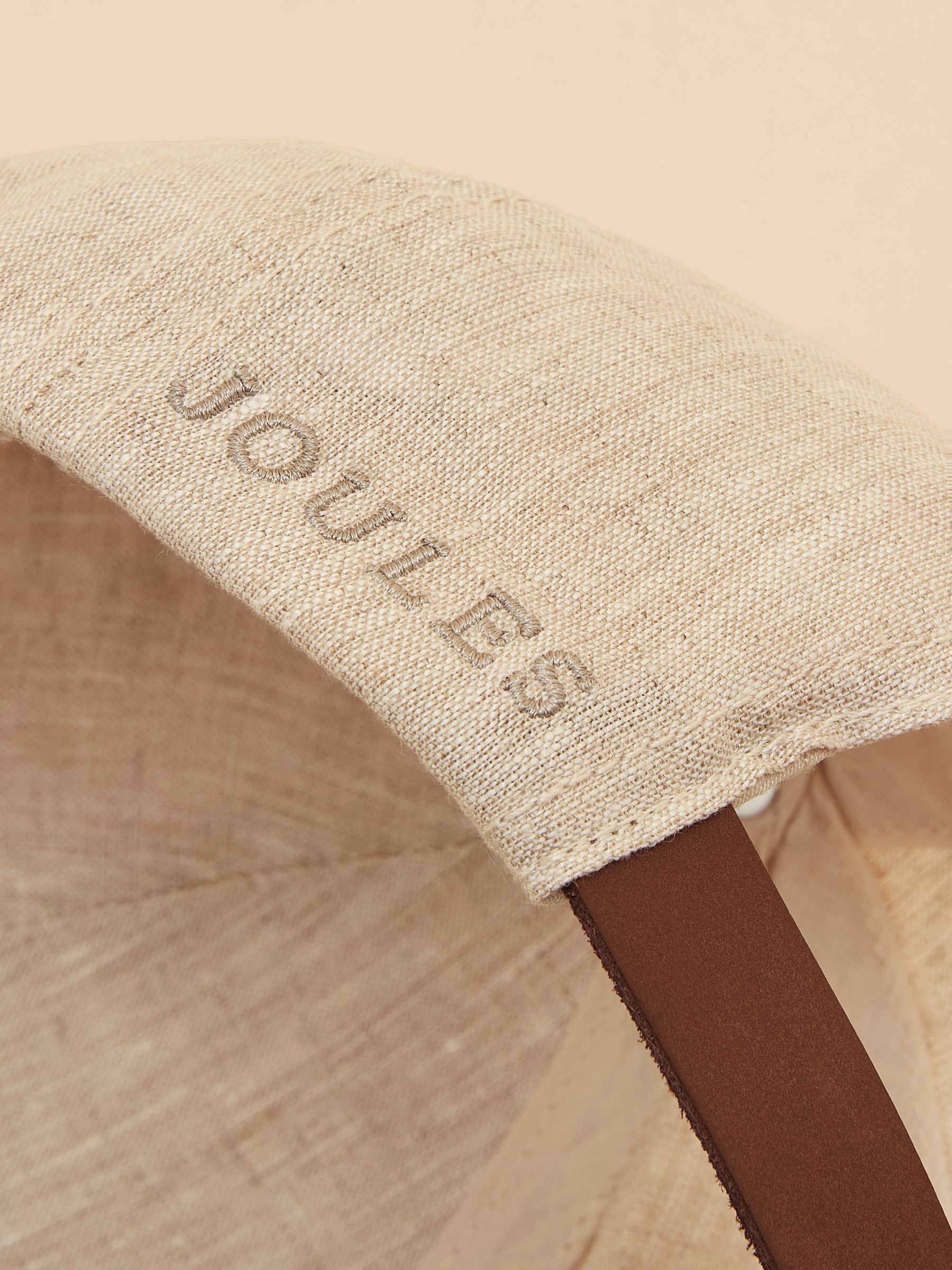 Daley Neutral Linen Cap - Image 8 of 8 Daley Neutral Linen Cap - Image 8 of 8